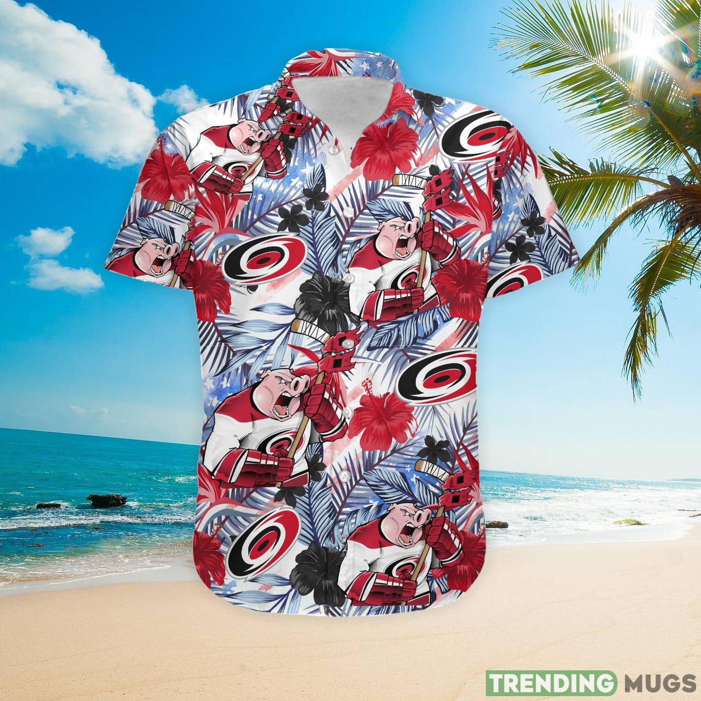 Carolina Hurricanes Tropical Floral Custom Name Aloha Hawaiian Shirt Hawaiian Shirt Carolina Hurricanes Tropical Floral Custom Name Aloha Hawaiian Shirt Hawaiian Shirt