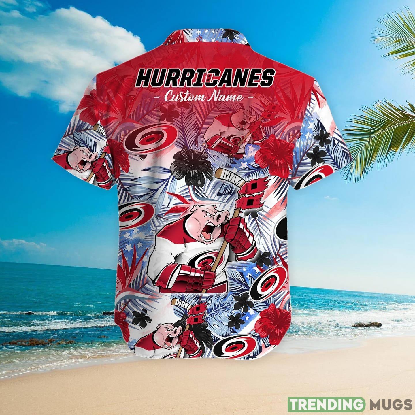Carolina Hurricanes Tropical Floral Custom Name Aloha Hawaiian Shirt Hawaiian Shirt Carolina Hurricanes Tropical Floral Custom Name Aloha Hawaiian Shirt Hawaiian Shirt