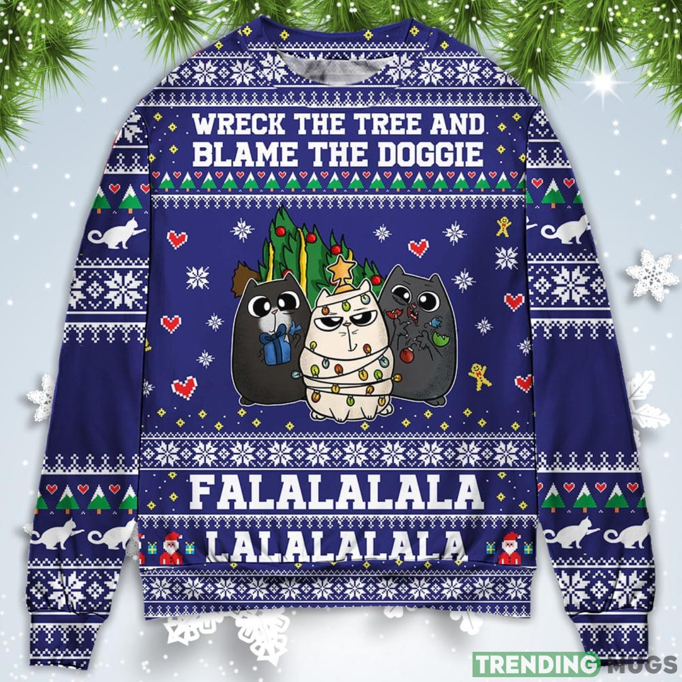 Cat Wreck The Tree Meowy Christmas Sweatshirt Sweater Sweater Cat Wreck The Tree Meowy Christmas Sweatshirt Sweater Sweater