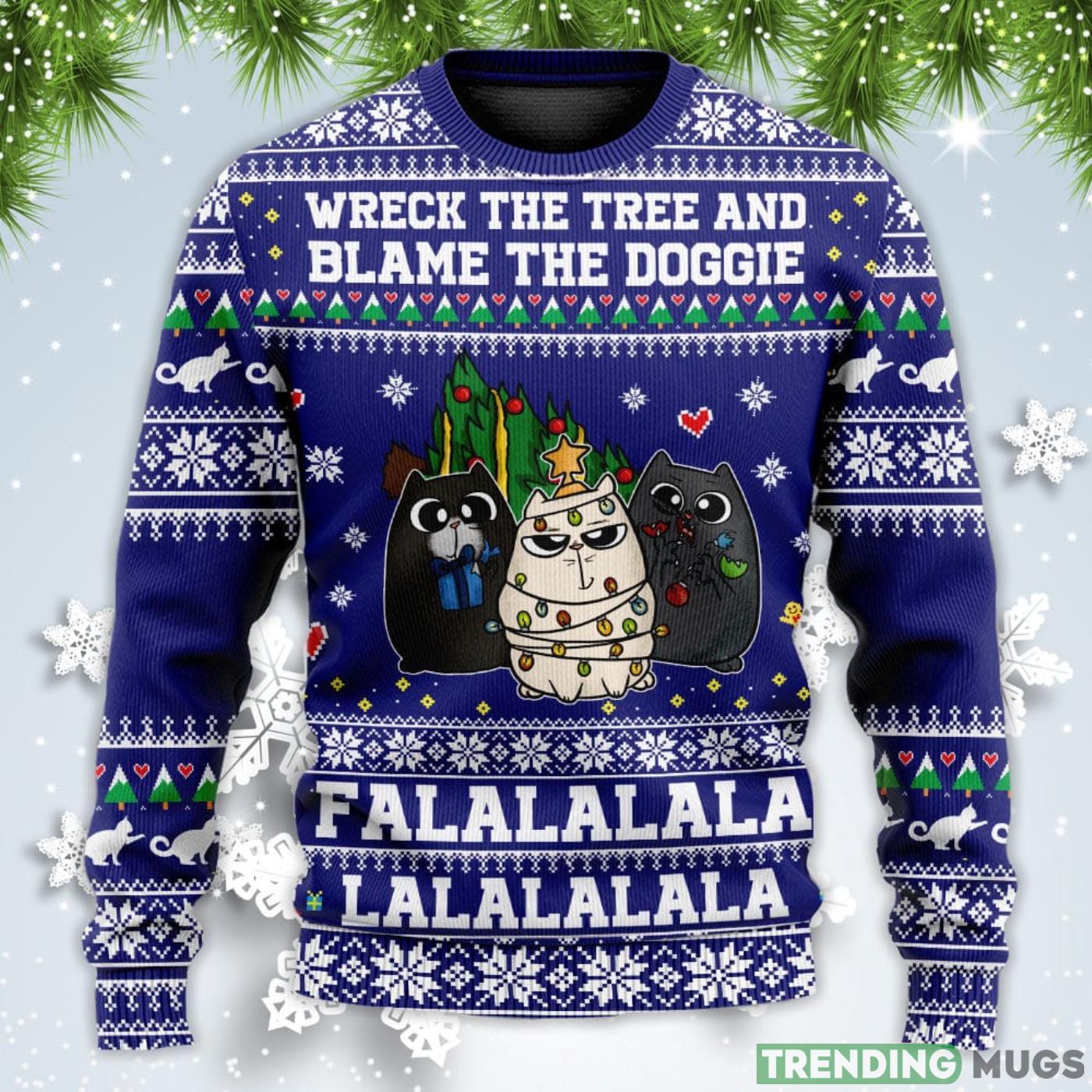 Cat Wreck The Tree Meowy Christmas Sweatshirt Sweater Sweater Cat Wreck The Tree Meowy Christmas Sweatshirt Sweater Sweater