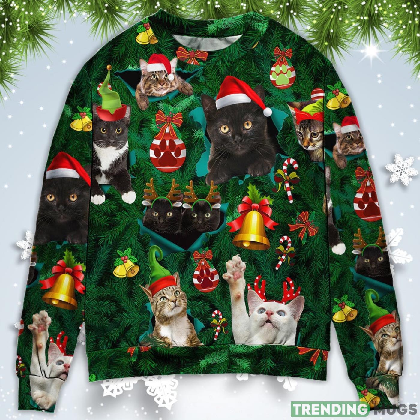 Cats Meowy Mas Christmas Sweatshirt Sweater Product Photo 1 Cats Meowy Mas Christmas Sweatshirt Sweater Product Photo 1