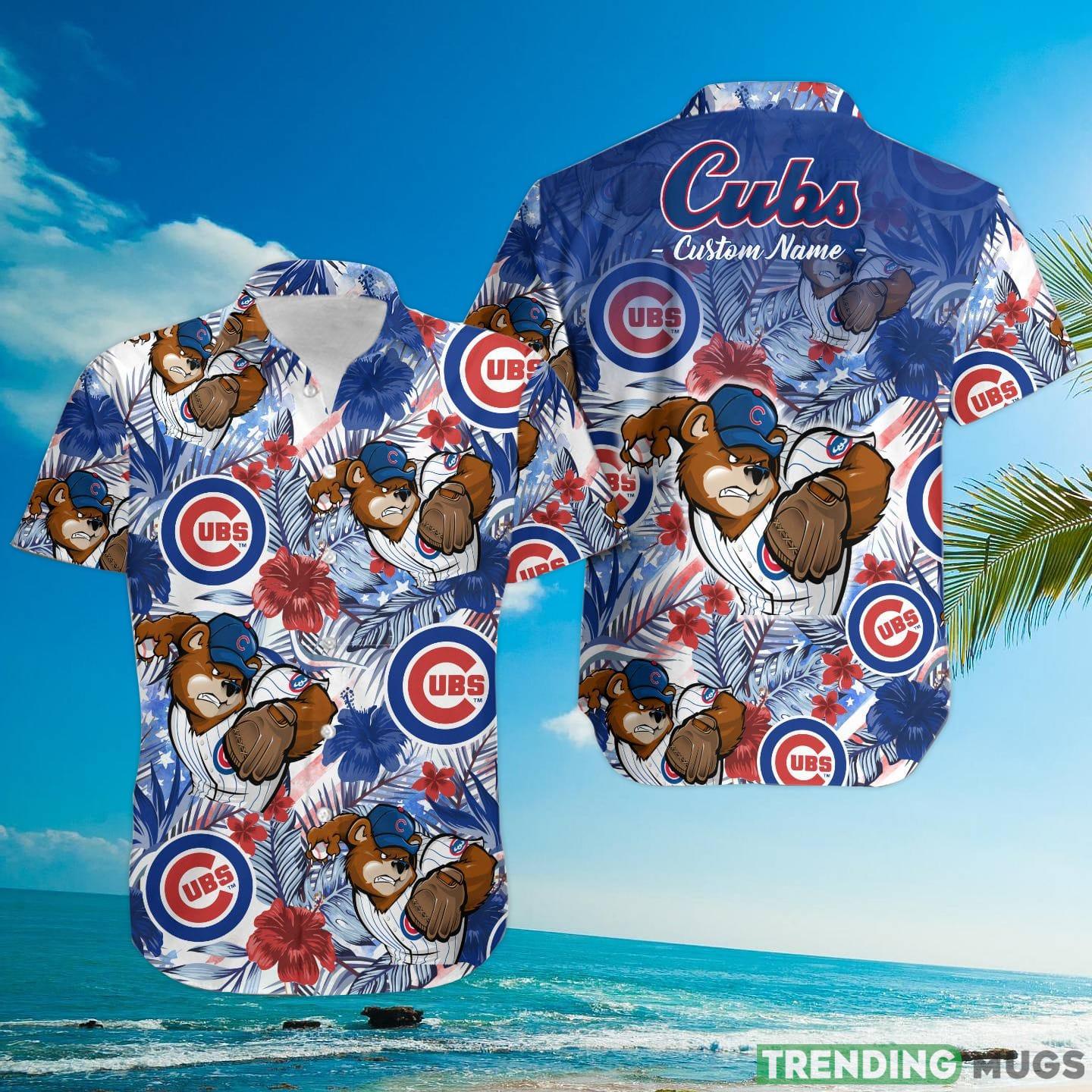 Chicago Cubs Tropical Floral Custom Name Aloha Hawaiian Shirt Hawaiian Shirt Chicago Cubs Tropical Floral Custom Name Aloha Hawaiian Shirt Hawaiian Shirt