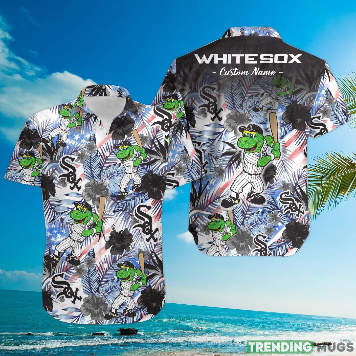 Chicago White Sox Tropical Floral Custom Name Aloha Hawaiian Shirt Hawaiian Shirt Chicago White Sox Tropical Floral Custom Name Aloha Hawaiian Shirt Hawaiian Shirt