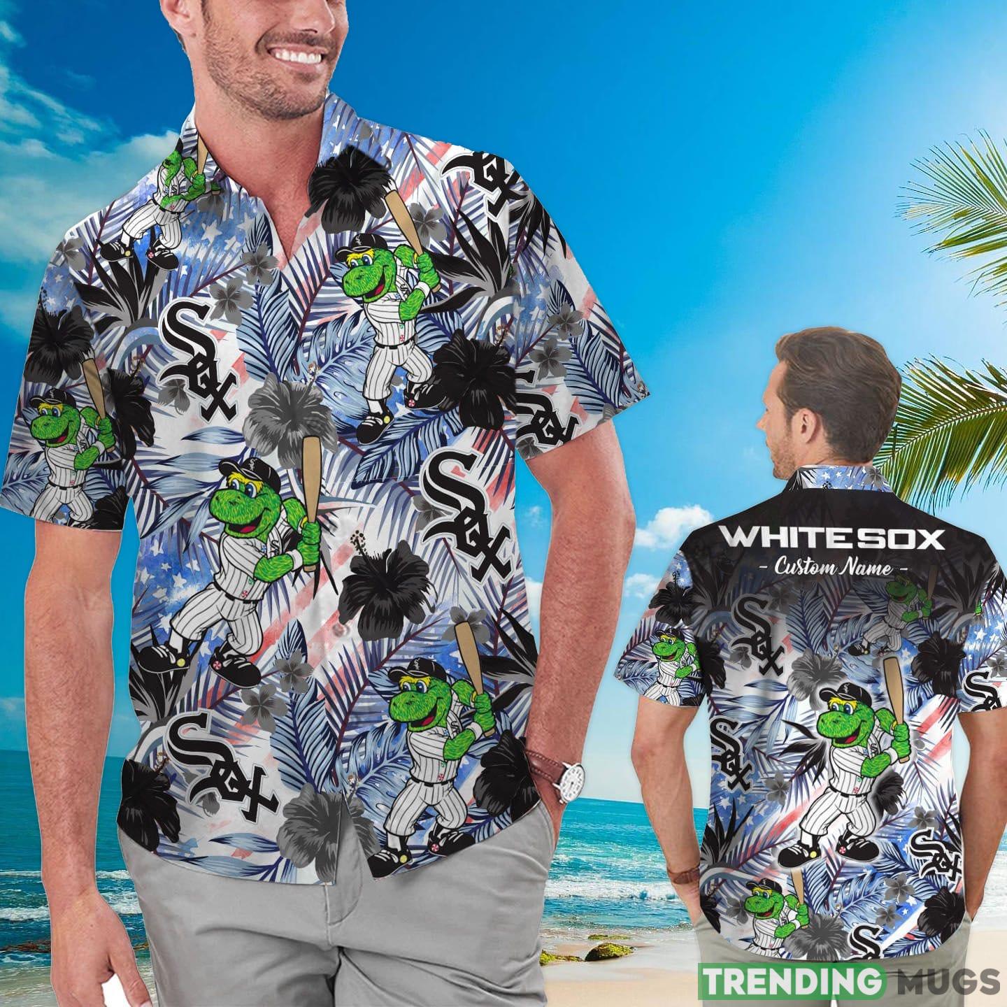 Chicago White Sox Tropical Floral Custom Name Aloha Hawaiian Shirt Product Photo 1 Chicago White Sox Tropical Floral Custom Name Aloha Hawaiian Shirt Product Photo 1