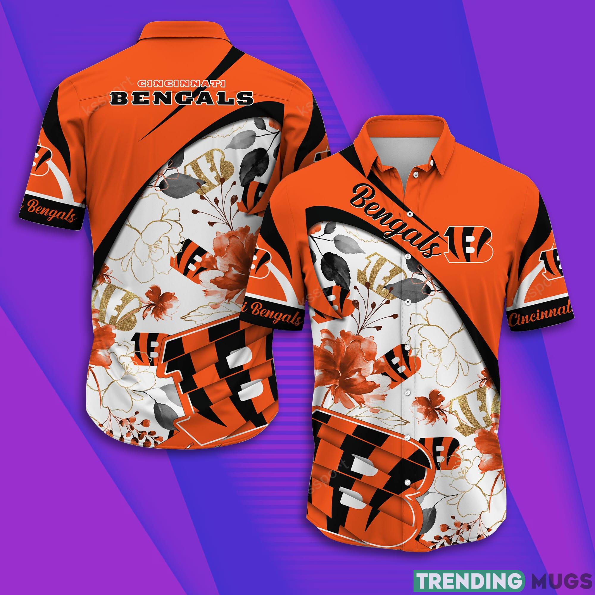 Cincinnati Bengals NFL Short Sleeve Aloha Hawaiian Shirt Product Photo 1