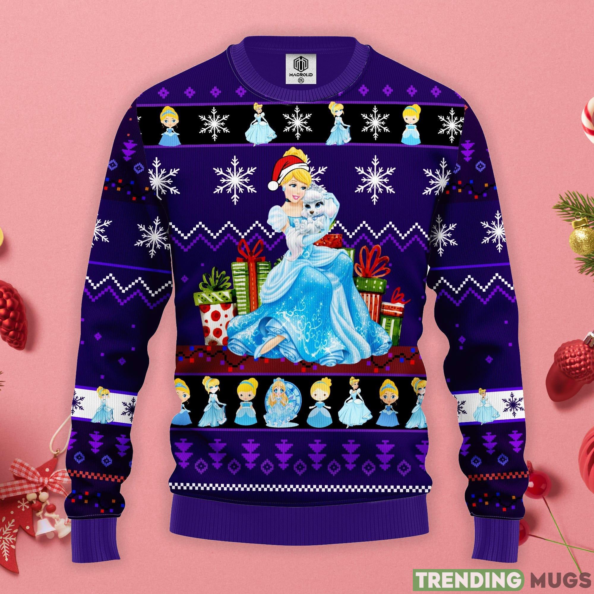 Cinderella Christmas Gift  Ugly Christmas Sweater Product Photo 1