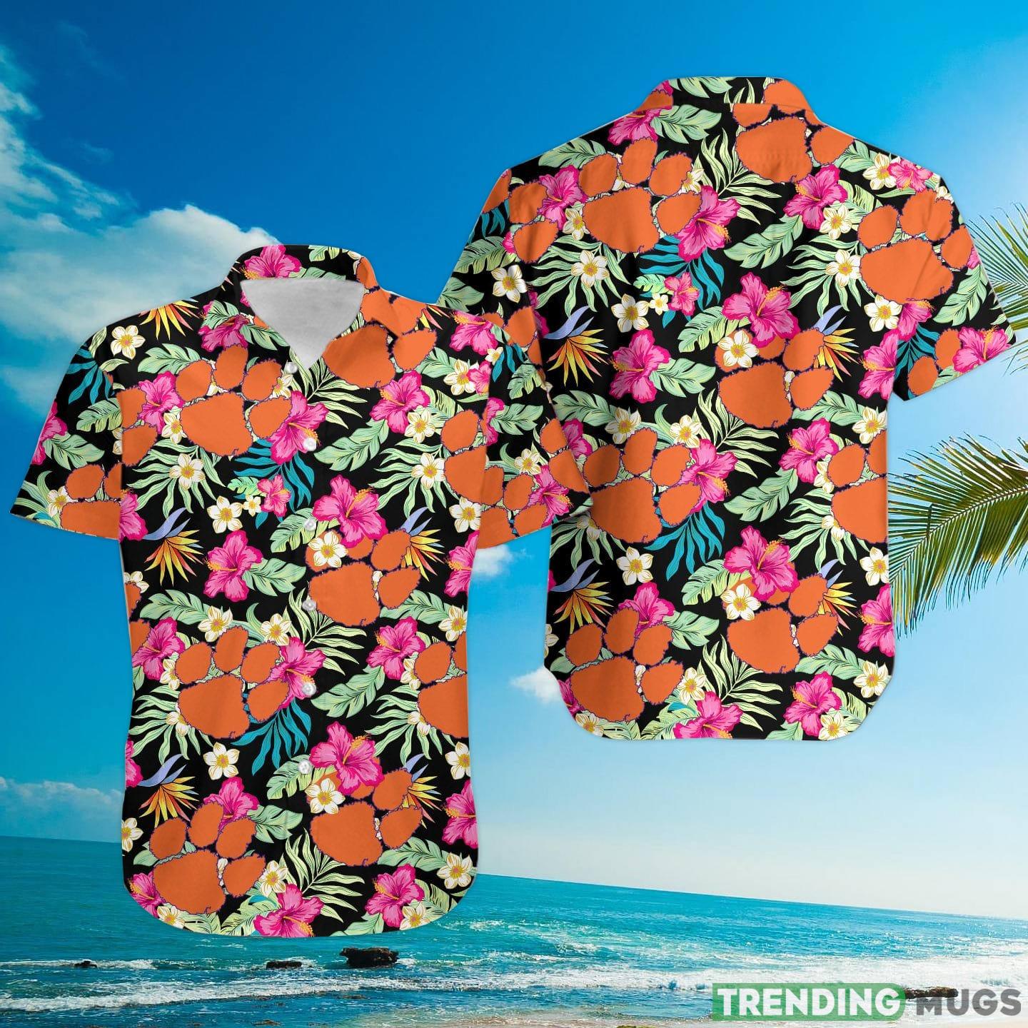 Clemson Tigers Hibiscus Hawaiian Shirt For Fans Hawaiian Shirt Clemson Tigers Hibiscus Hawaiian Shirt For Fans Hawaiian Shirt
