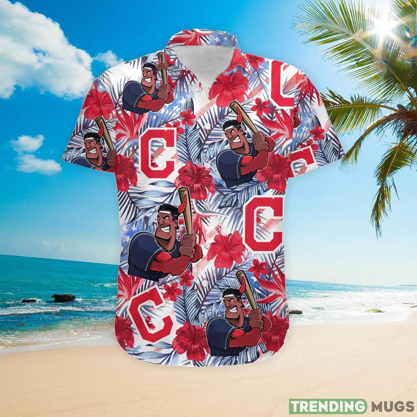 Cleveland Indians Tropical Floral Custom Name Aloha Hawaiian Shirt Hawaiian Shirt Cleveland Indians Tropical Floral Custom Name Aloha Hawaiian Shirt Hawaiian Shirt