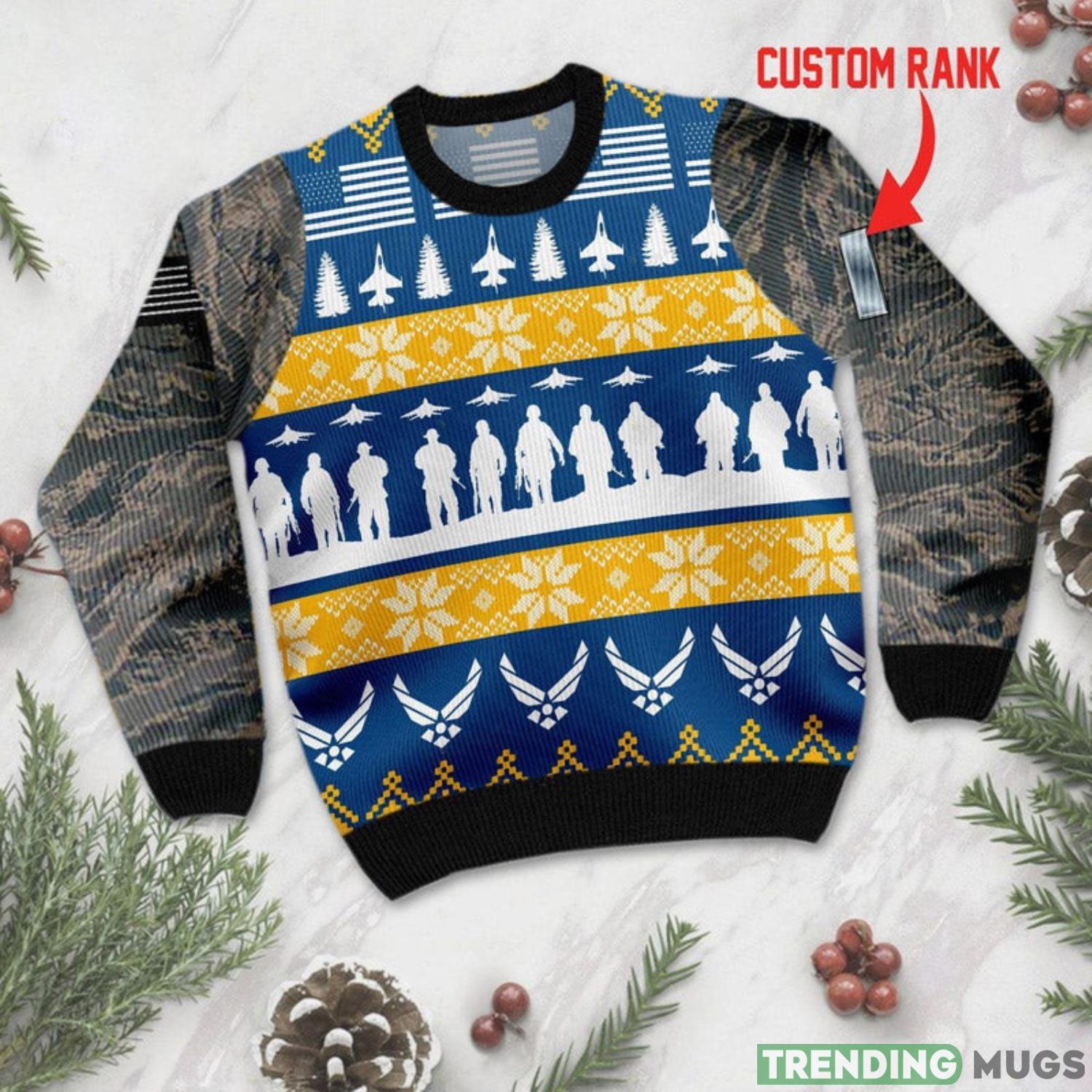 Custom Name US Air Force Ugly Christmas Sweater Sweater Custom Name US Air Force Ugly Christmas Sweater Sweater