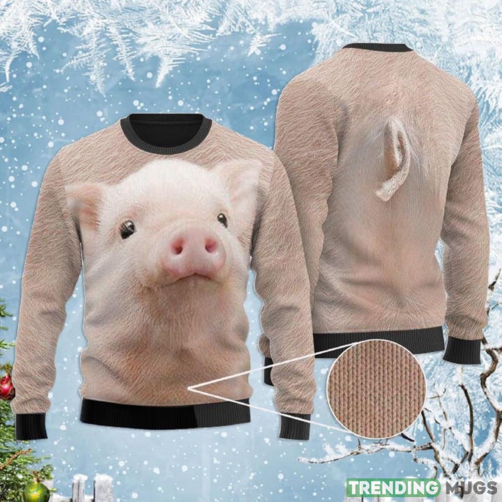 Cute Pig Face Ugly Christmas Sweater Product Photo 1 Cute Pig Face Ugly Christmas Sweater Product Photo 1