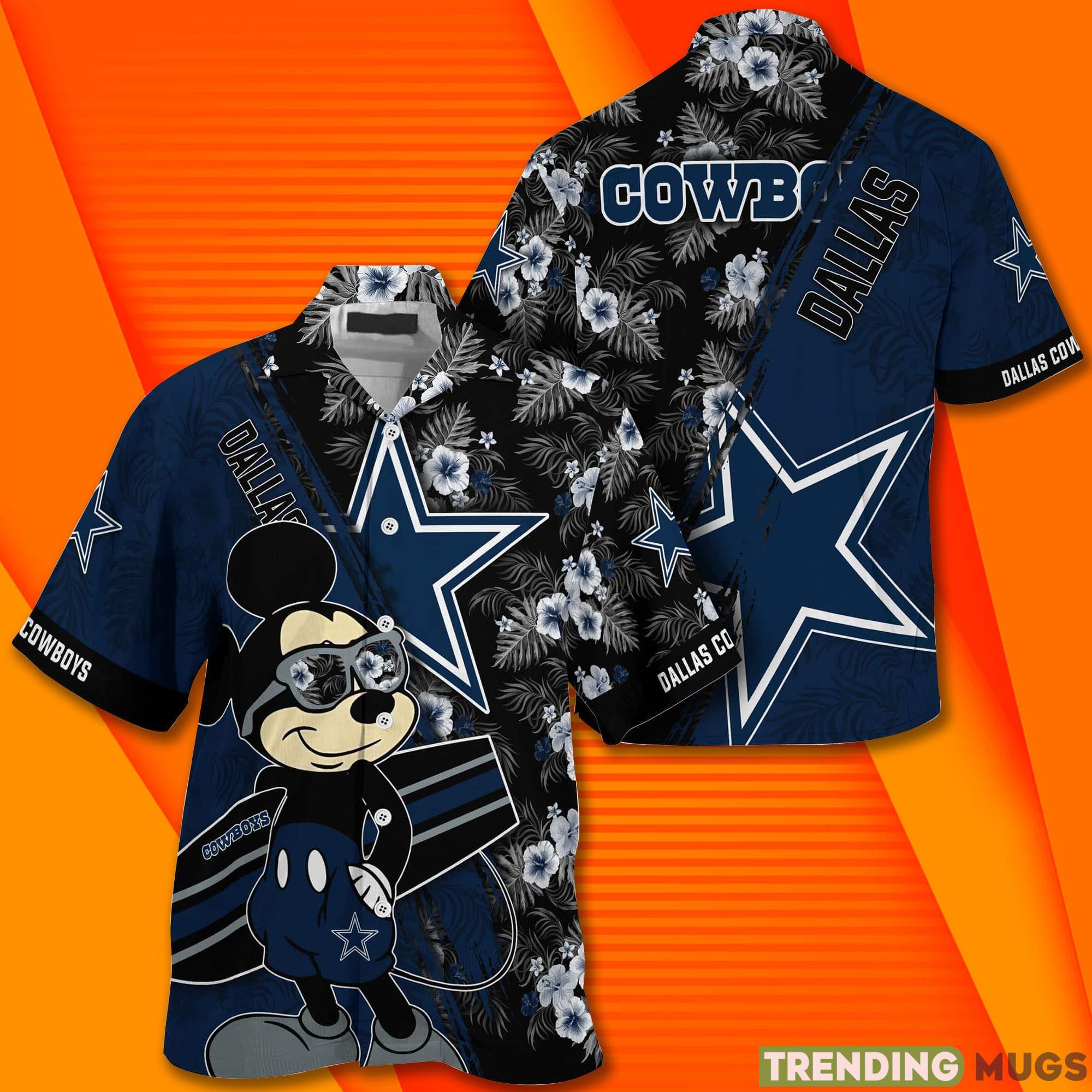 Dallas Cowboys NFL With Mickey Short Sleeves Hawaiian Shirt Hawaiian Shirt Dallas Cowboys NFL With Mickey Short Sleeves Hawaiian Shirt Hawaiian Shirt