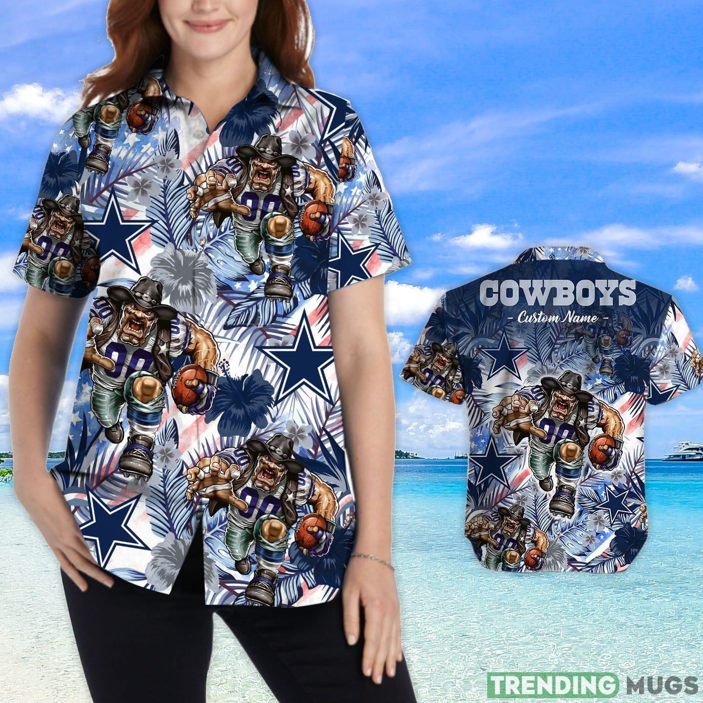 Dallas Cowboys Tropical Floral Custom Name Aloha Hawaiian Shirt Hawaiian Shirt Dallas Cowboys Tropical Floral Custom Name Aloha Hawaiian Shirt Hawaiian Shirt