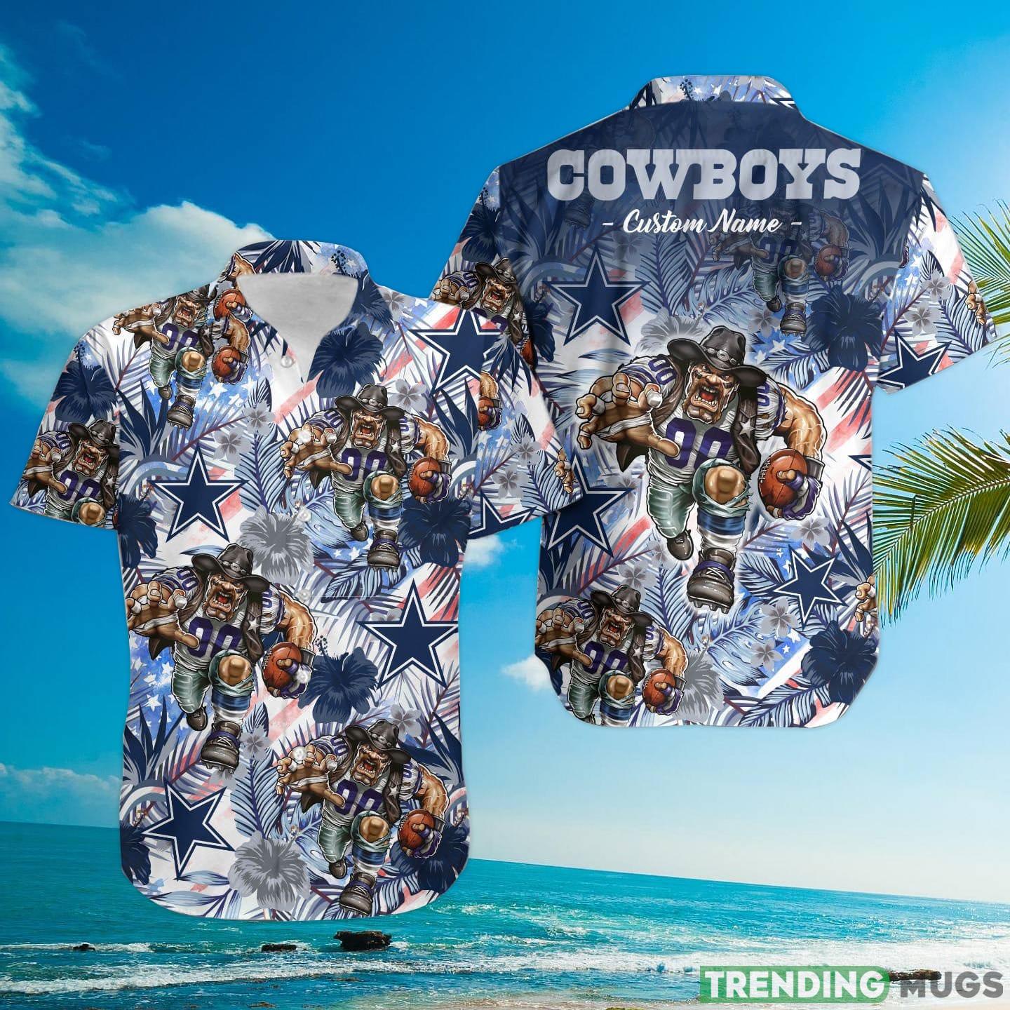 Dallas Cowboys Tropical Floral Custom Name Aloha Hawaiian Shirt Hawaiian Shirt Dallas Cowboys Tropical Floral Custom Name Aloha Hawaiian Shirt Hawaiian Shirt