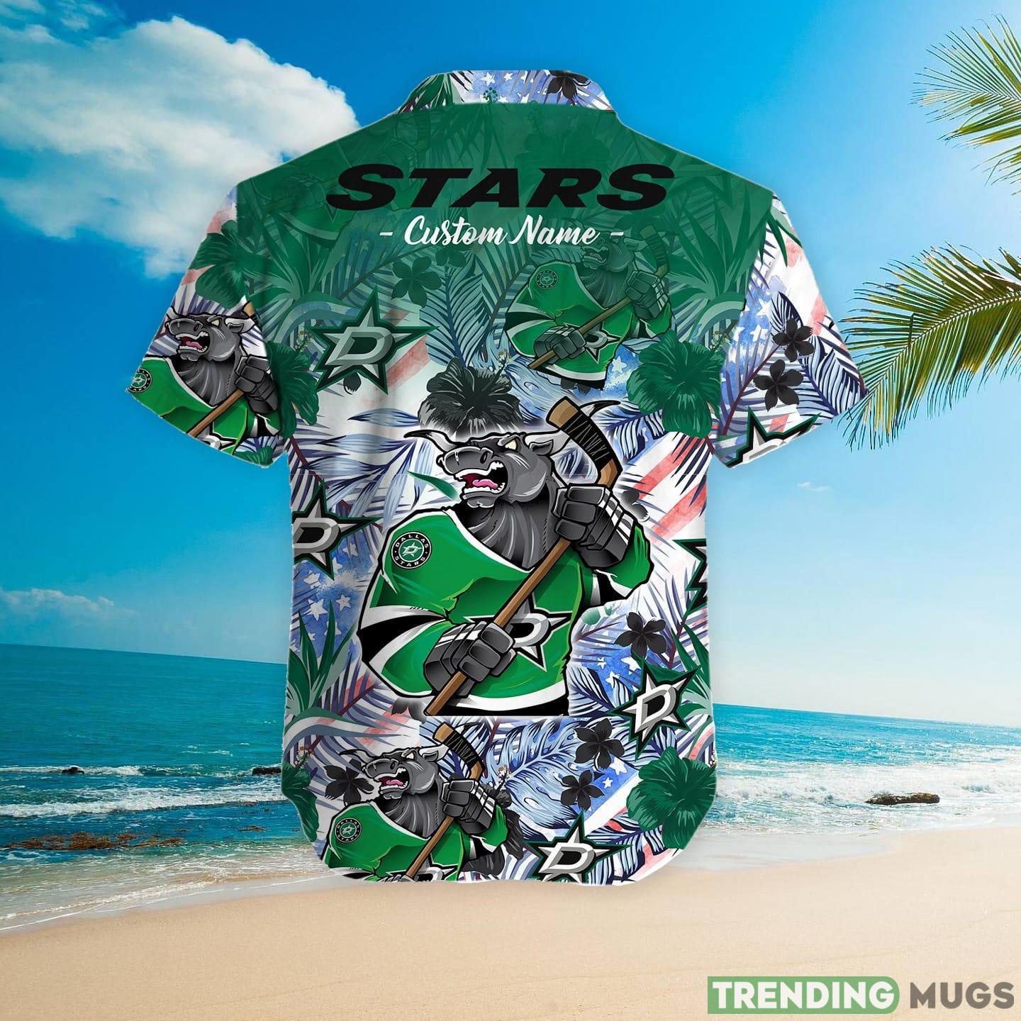 Dallas Stars Tropical Floral Custom Name Aloha Hawaiian Shirt Hawaiian Shirt Dallas Stars Tropical Floral Custom Name Aloha Hawaiian Shirt Hawaiian Shirt