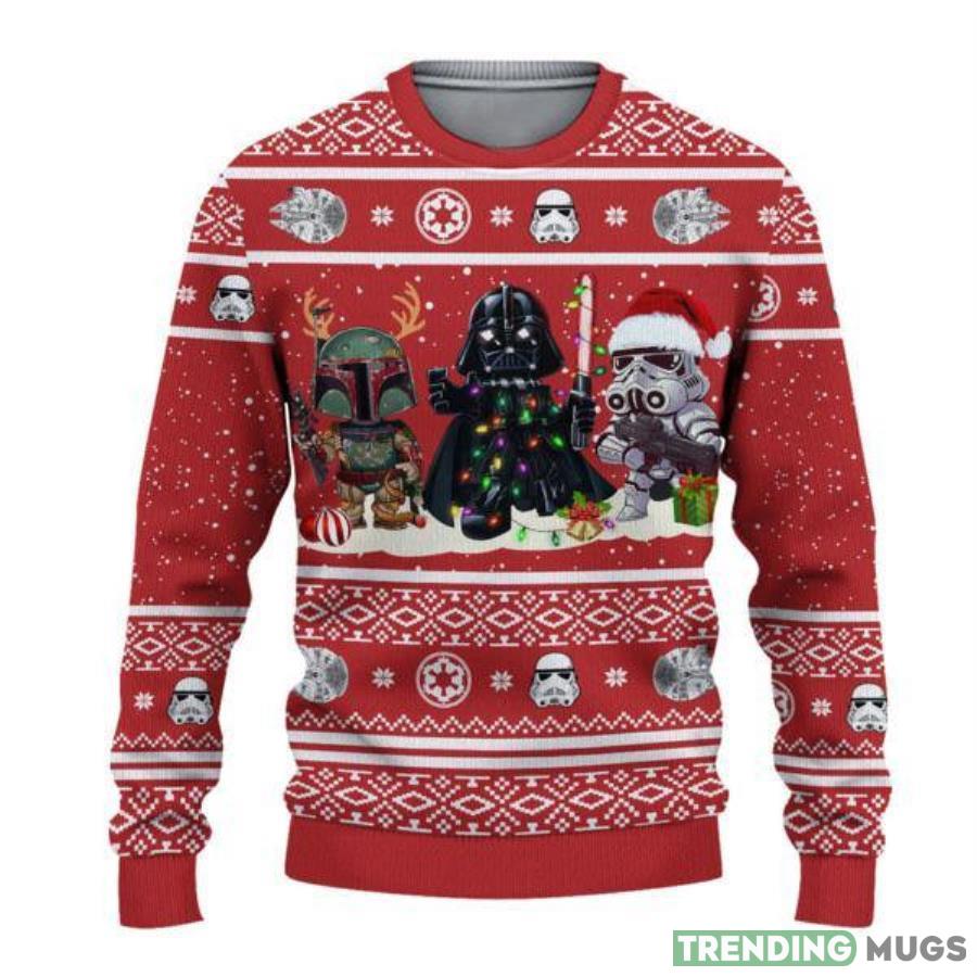 Darth Vader & Stormtrooper Ugly Christmas Sweater Product Photo 1 Darth Vader & Stormtrooper Ugly Christmas Sweater Product Photo 1