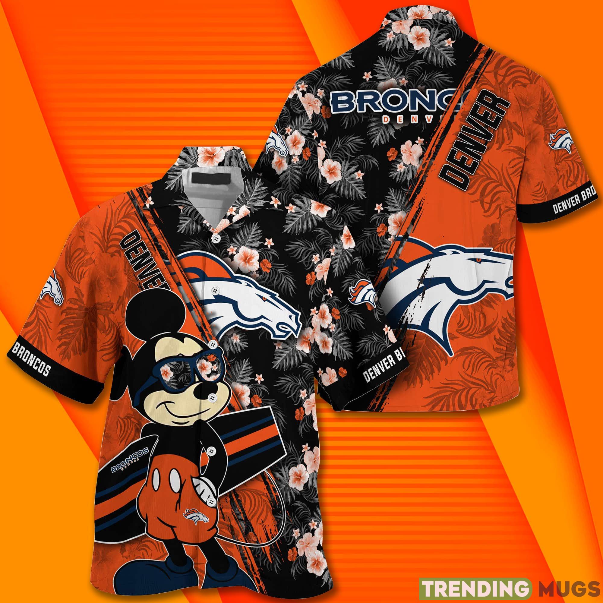 Denver Broncos NFL And Mickey Short Sleeves Hawaiian Shirt Hawaiian Shirt Denver Broncos NFL And Mickey Short Sleeves Hawaiian Shirt Hawaiian Shirt