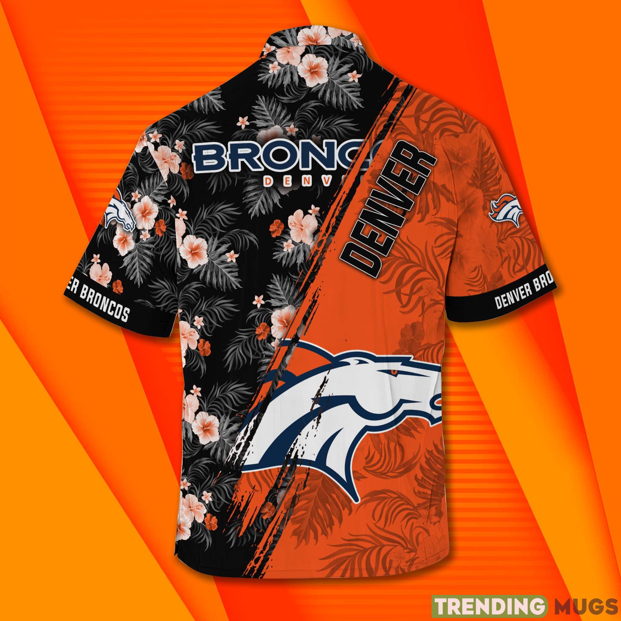 Denver Broncos NFL And Mickey Short Sleeves Hawaiian Shirt Product Photo 1 Denver Broncos NFL And Mickey Short Sleeves Hawaiian Shirt Product Photo 1