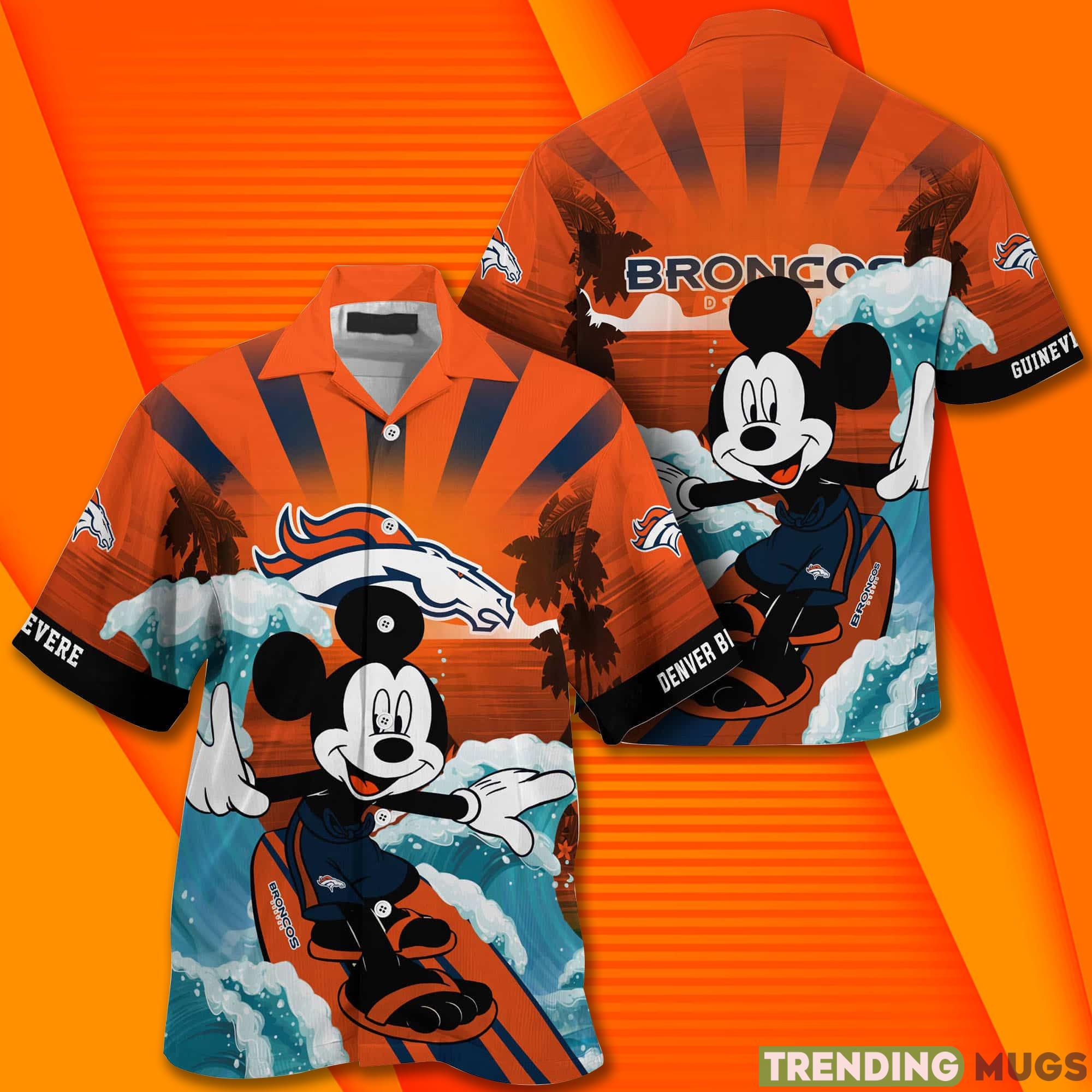 Denver Broncos NFL Custom Name Hawaiian Shirt Hawaiian Shirt Denver Broncos NFL Custom Name Hawaiian Shirt Hawaiian Shirt