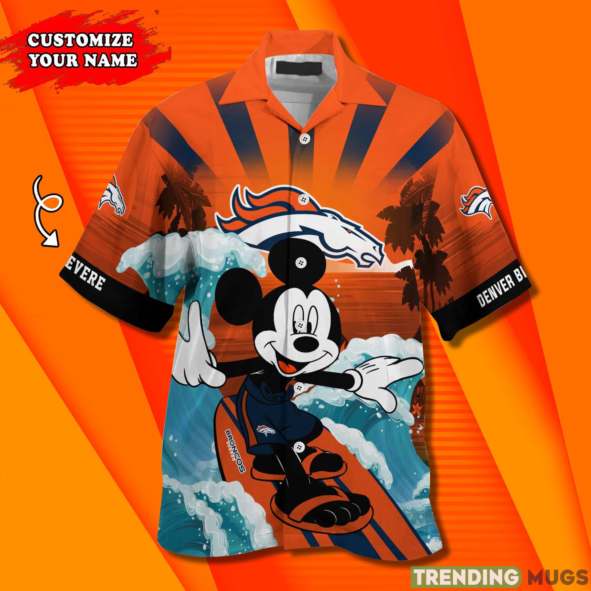 Denver Broncos NFL Custom Name Hawaiian Shirt Hawaiian Shirt Denver Broncos NFL Custom Name Hawaiian Shirt Hawaiian Shirt