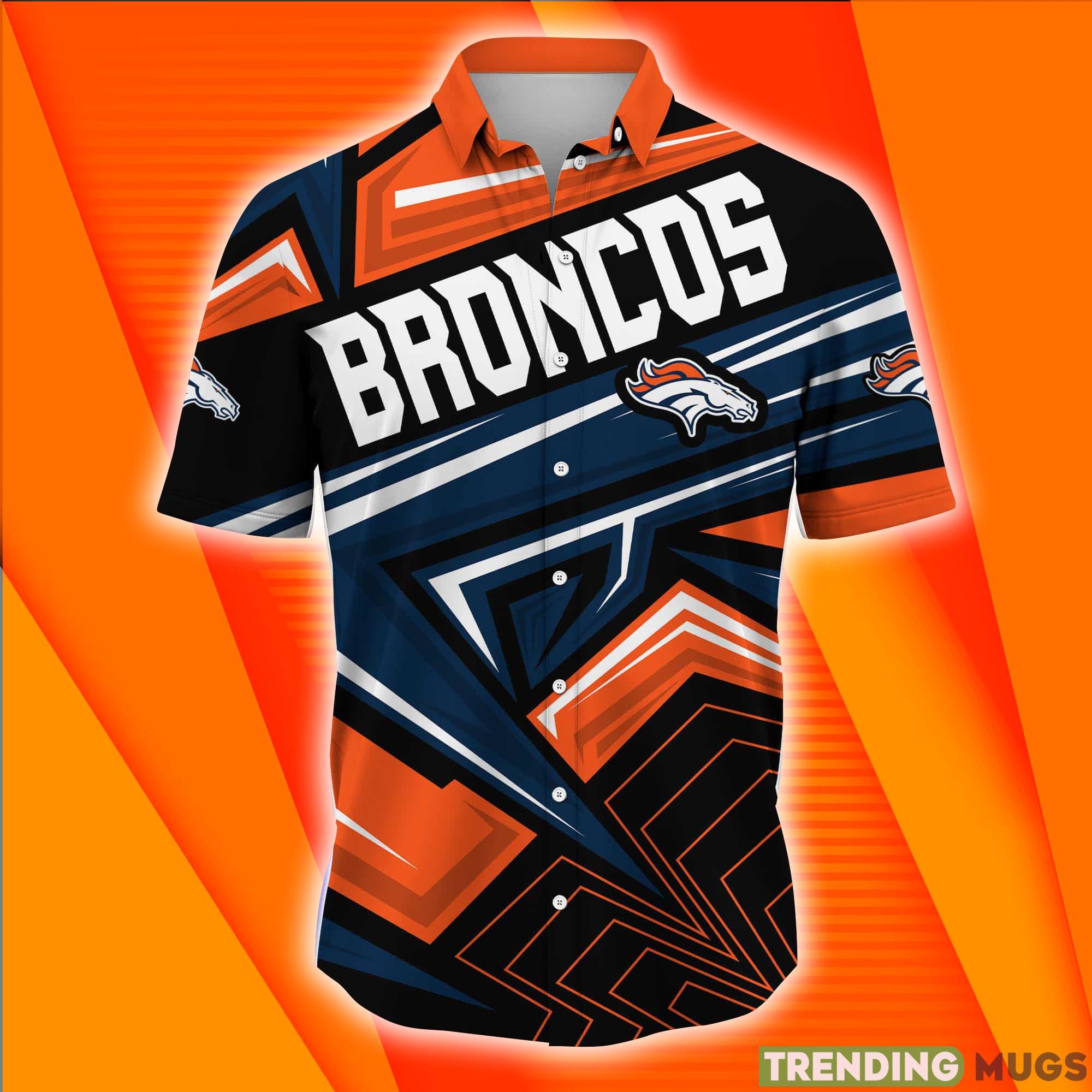 Denver Broncos NFL Full Print Short Sleeves Hawaiian Shirt Hawaiian Shirt Denver Broncos NFL Full Print Short Sleeves Hawaiian Shirt Hawaiian Shirt