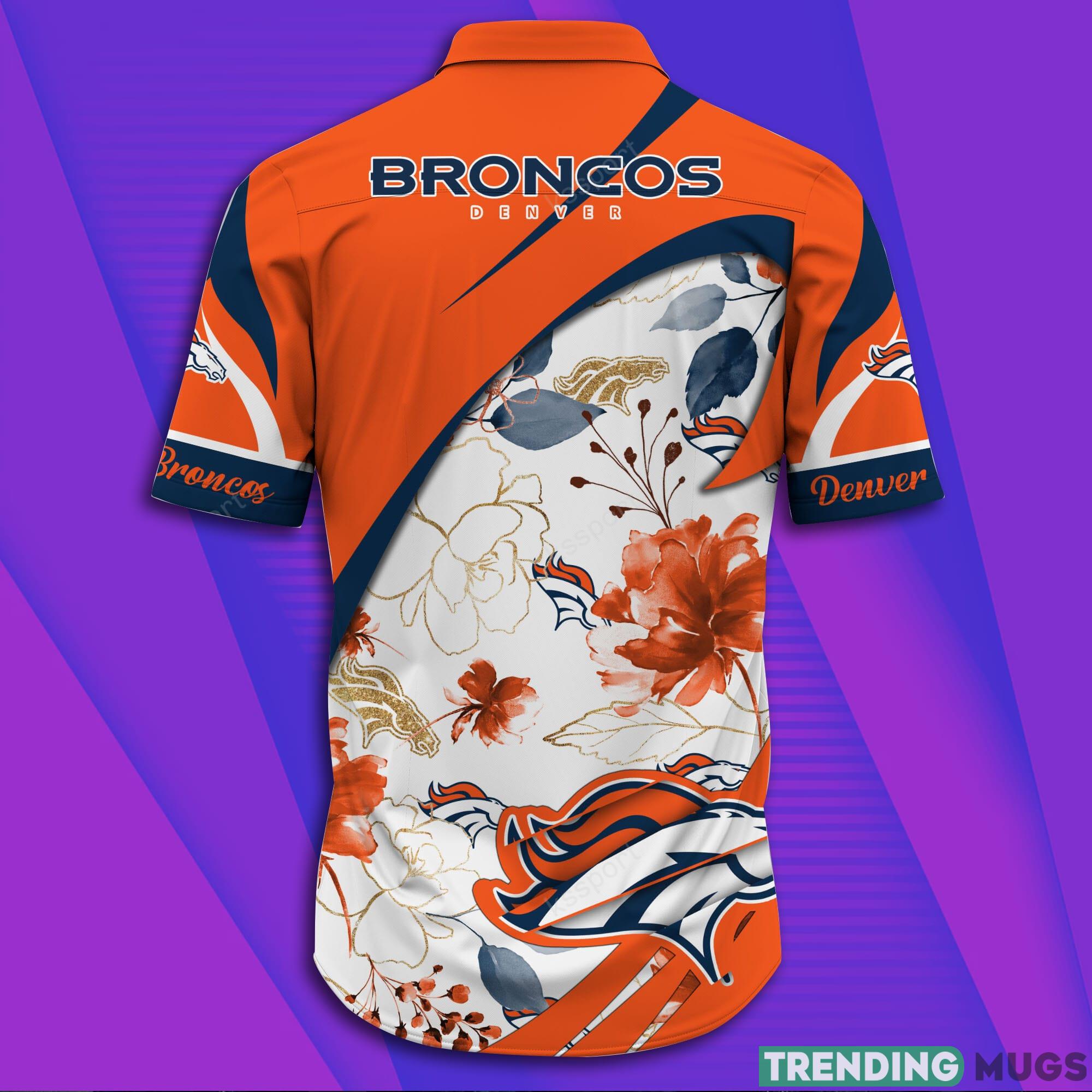 Denver Broncos NFL Short Sleeve Aloha Hawaiian Shirt Hawaiian Shirt Denver Broncos NFL Short Sleeve Aloha Hawaiian Shirt Hawaiian Shirt
