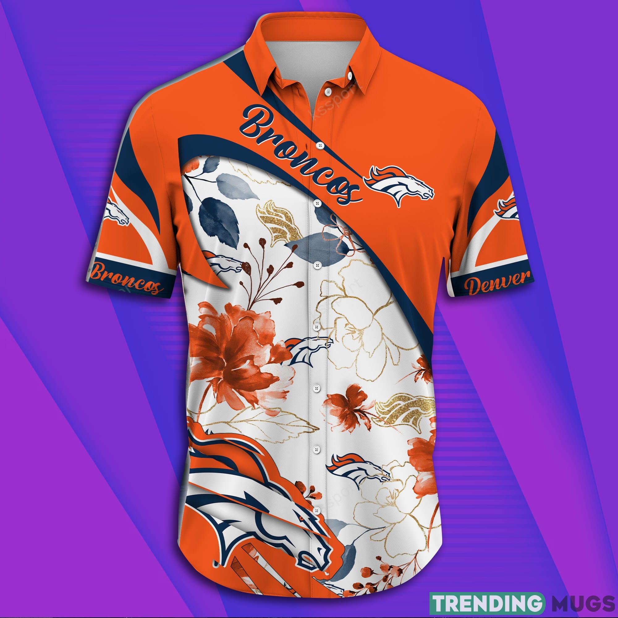 Denver Broncos NFL Short Sleeve Aloha Hawaiian Shirt Hawaiian Shirt Denver Broncos NFL Short Sleeve Aloha Hawaiian Shirt Hawaiian Shirt