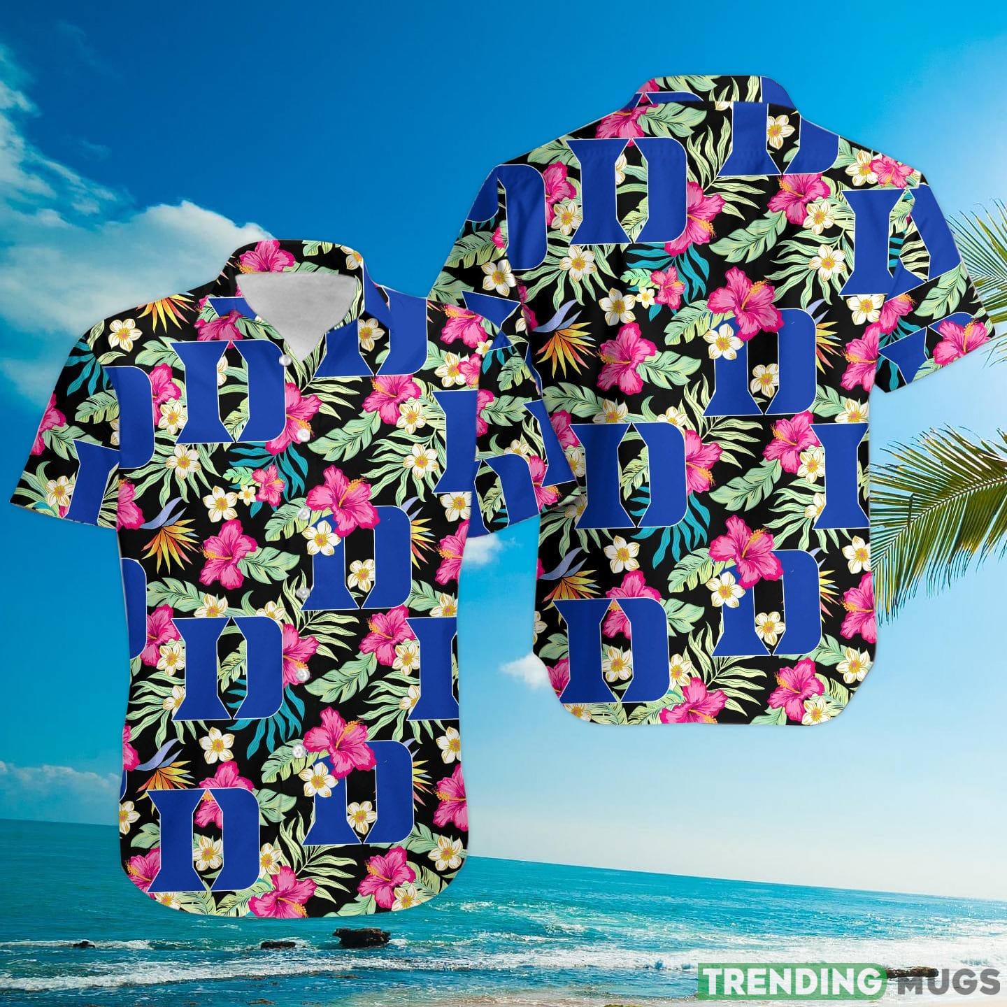 Duke Blue Devils Hibiscus Hawaiian Shirt For Fans Hawaiian Shirt Duke Blue Devils Hibiscus Hawaiian Shirt For Fans Hawaiian Shirt