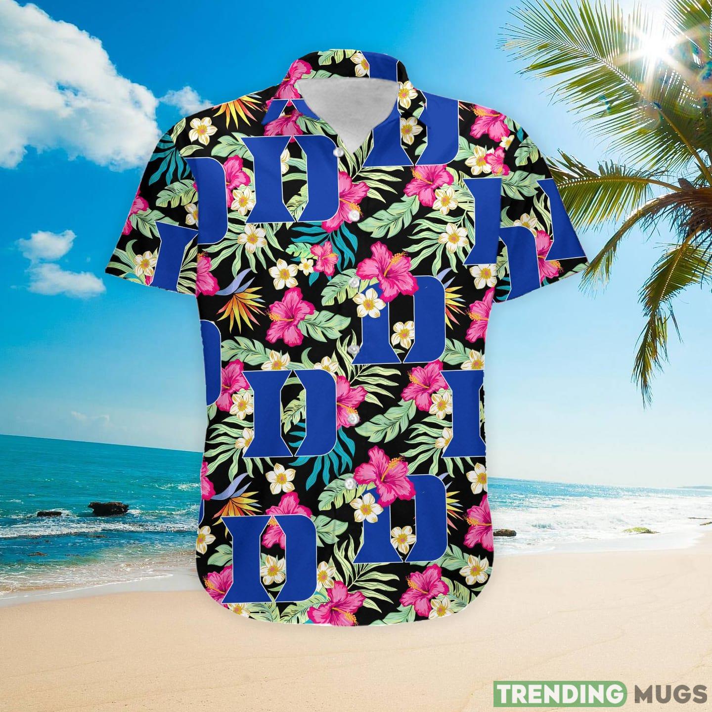 Duke Blue Devils Hibiscus Hawaiian Shirt For Fans Hawaiian Shirt Duke Blue Devils Hibiscus Hawaiian Shirt For Fans Hawaiian Shirt
