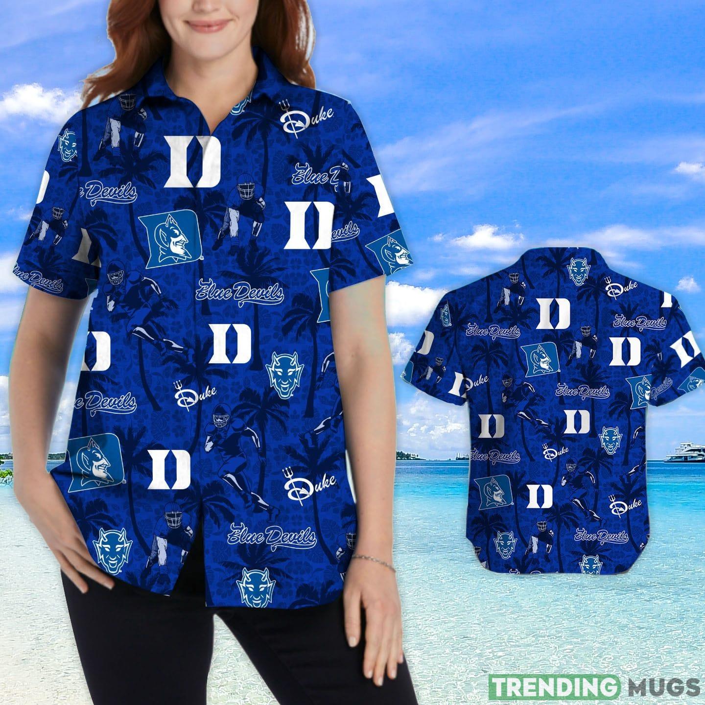 Duke Blue Devils Tropical Beach Coconut Tree Hawaiian Shirt Hawaiian Shirt Duke Blue Devils Tropical Beach Coconut Tree Hawaiian Shirt Hawaiian Shirt