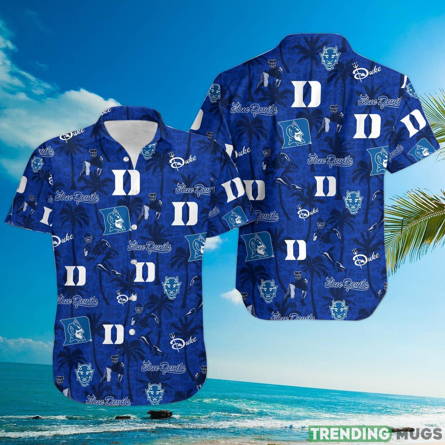 Duke Blue Devils Tropical Beach Coconut Tree Hawaiian Shirt Hawaiian Shirt Duke Blue Devils Tropical Beach Coconut Tree Hawaiian Shirt Hawaiian Shirt