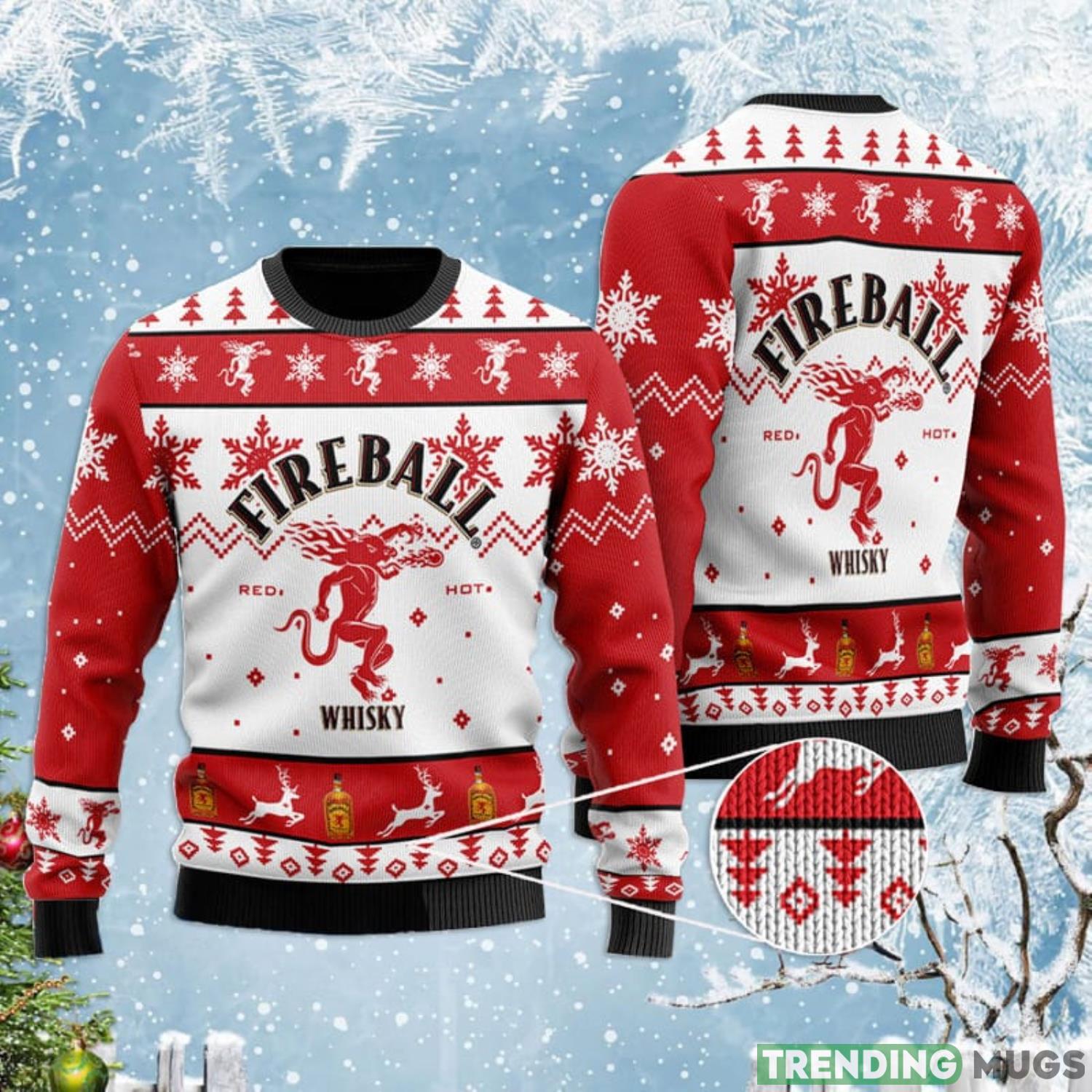 Fireball Ugly Christmas Sweater Product Photo 1 Fireball Ugly Christmas Sweater Product Photo 1