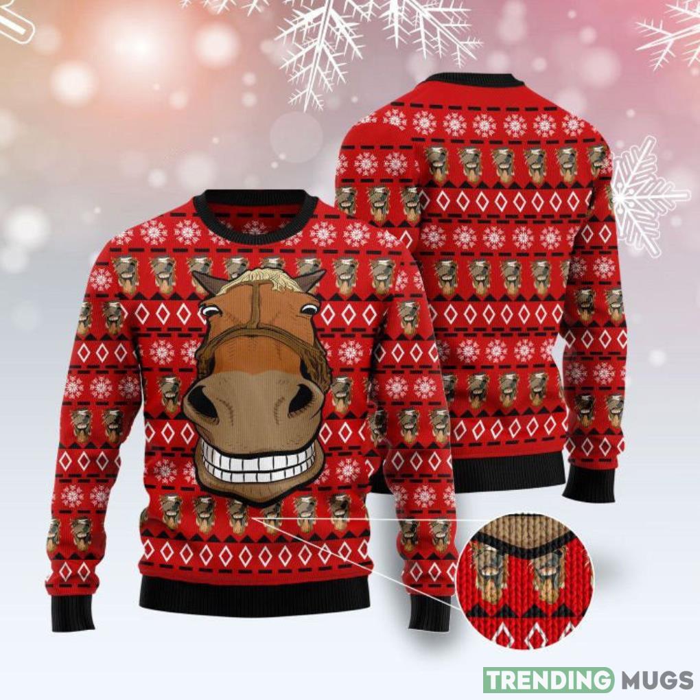 Funny Horse Ugly Christmas Sweater Product Photo 1 Funny Horse Ugly Christmas Sweater Product Photo 1
