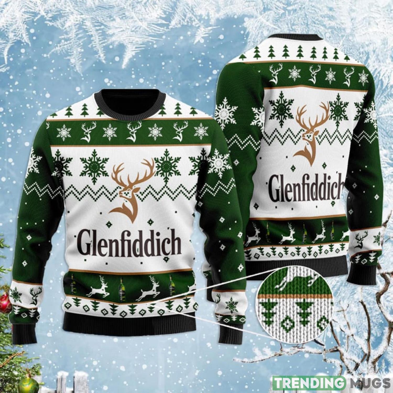 Glenfiddich Whisky Wine Ugly Christmas Sweater Product Photo 1 Glenfiddich Whisky Wine Ugly Christmas Sweater Product Photo 1