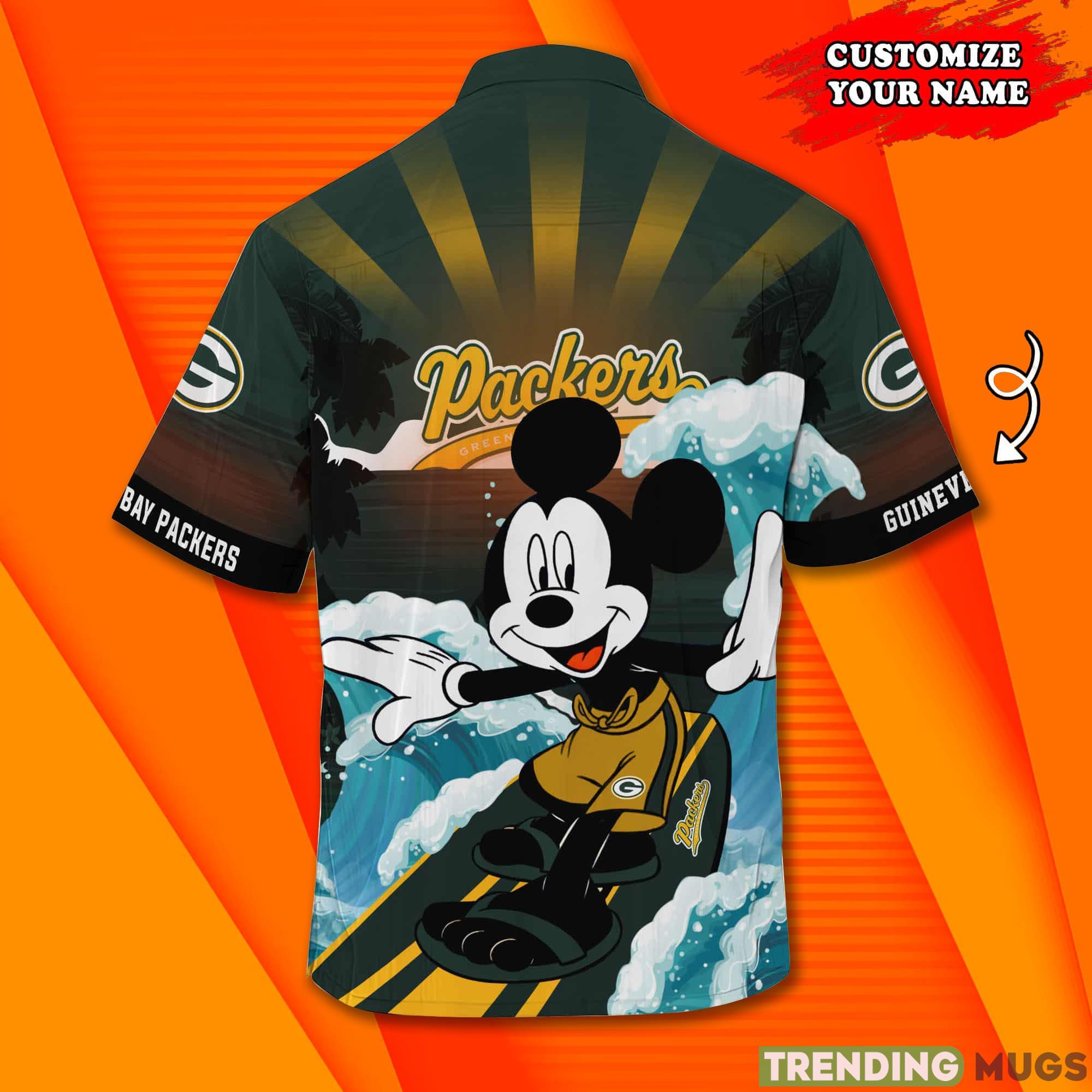 Green Bay Packers NFL Custom Name Hawaiian Shirt Product Photo 1 Green Bay Packers NFL Custom Name Hawaiian Shirt Product Photo 1