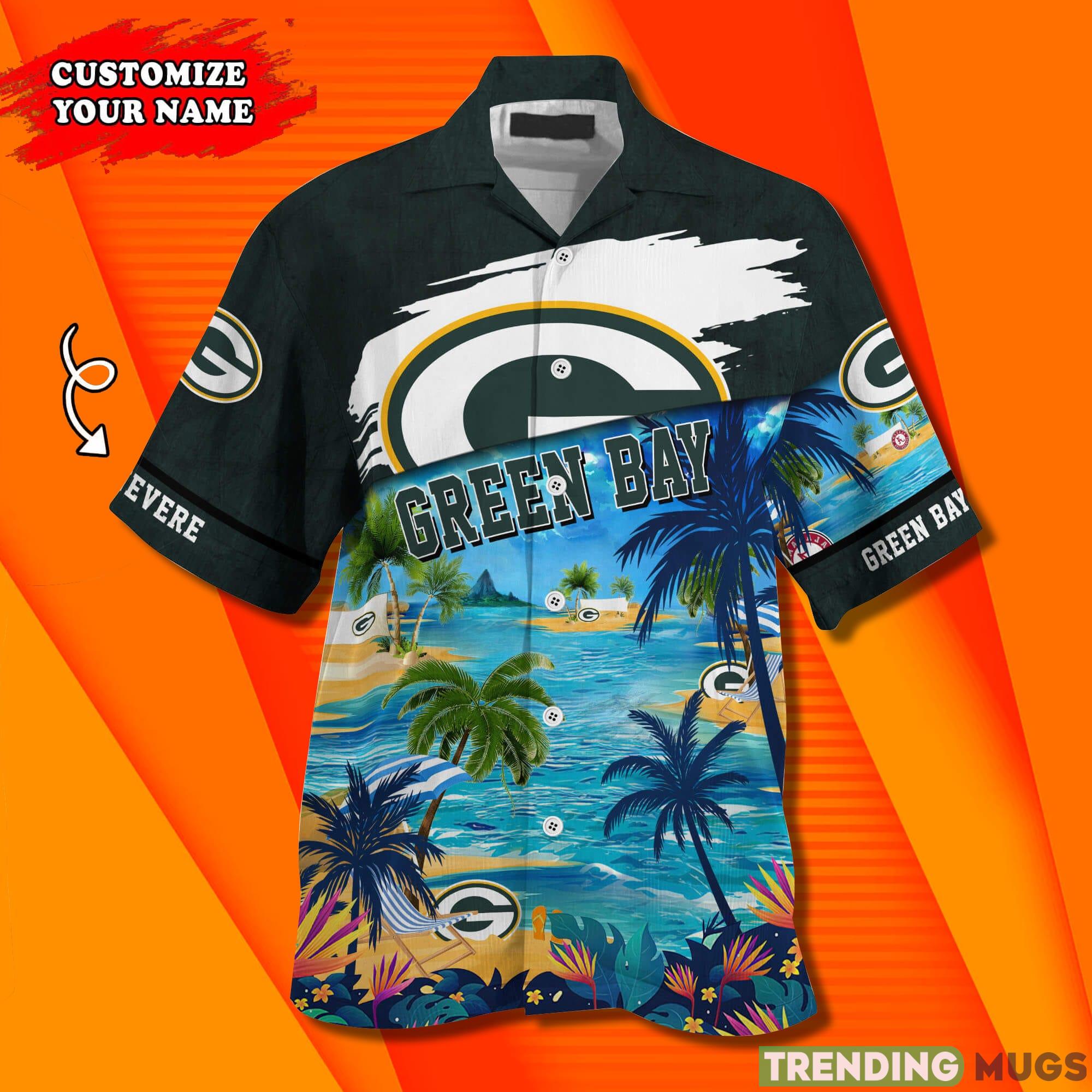 Green Bay Packers NFL Trending Custom Name Short Sleeves Hawaiian Shirt Hawaiian Shirt Green Bay Packers NFL Trending Custom Name Short Sleeves Hawaiian Shirt Hawaiian Shirt