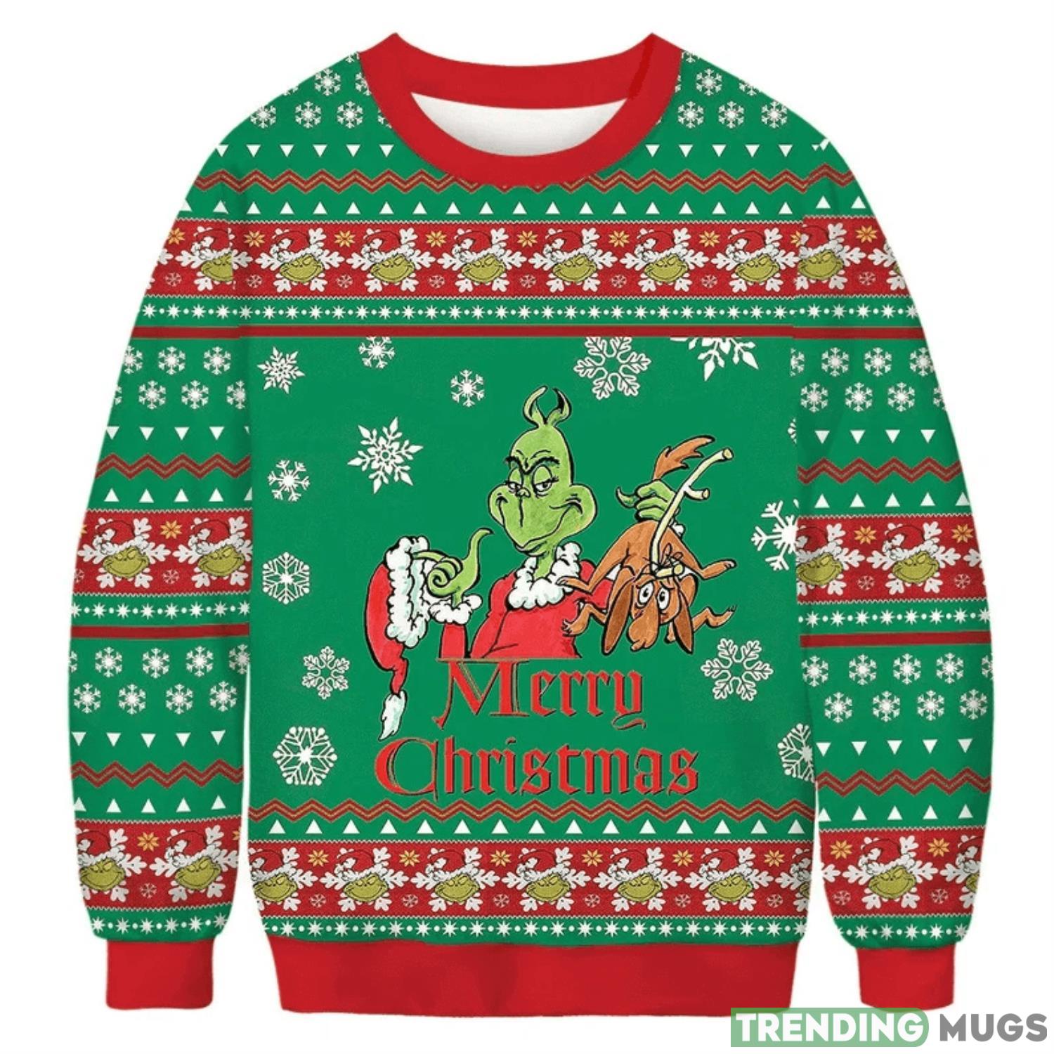 Grinch Xmas Ugly Christmas Sweater Product Photo 1
