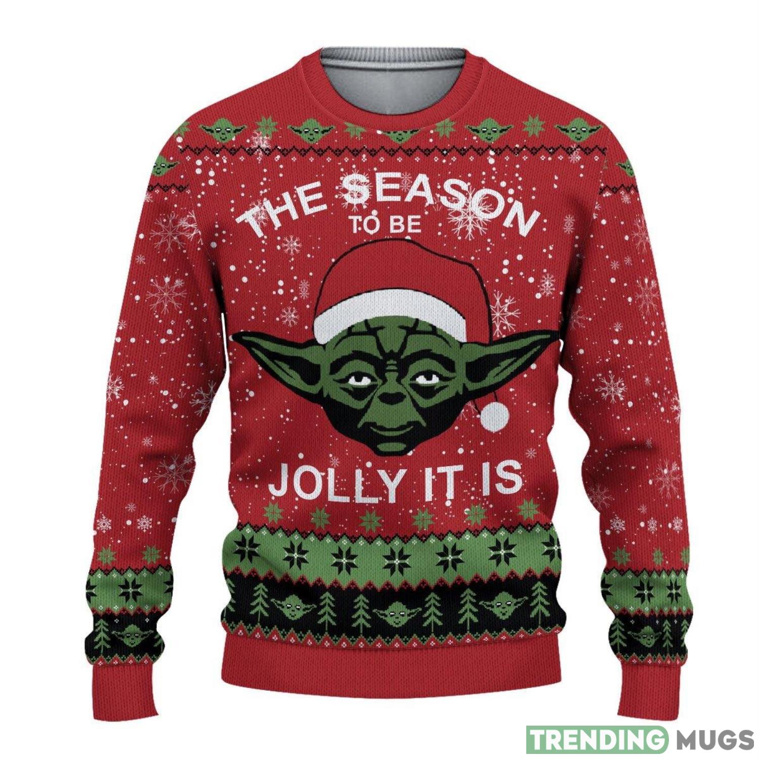 Grogu Mandalorian Ugly Christmas Sweater Product Photo 1 Grogu Mandalorian Ugly Christmas Sweater Product Photo 1