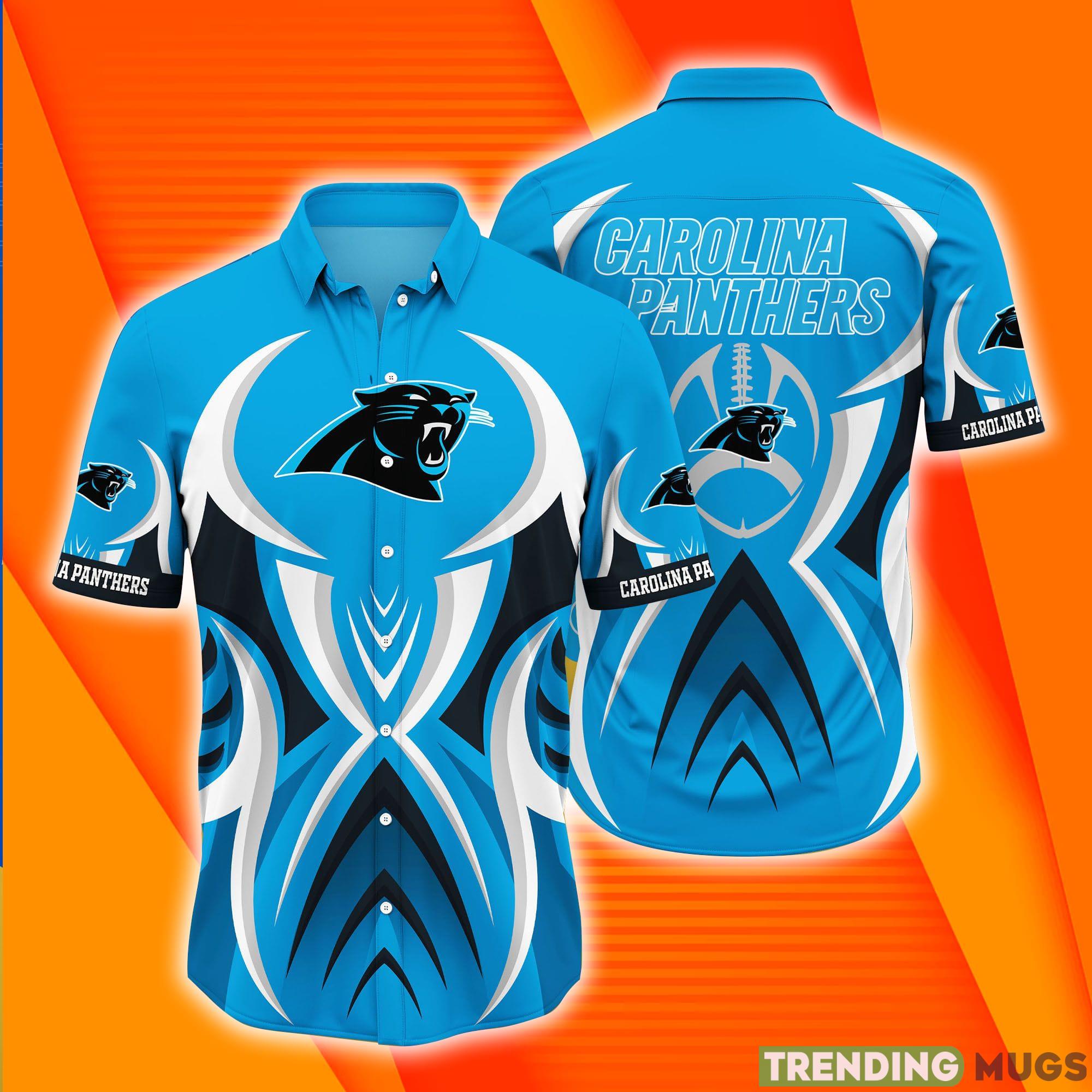 Hot Search Carolina Panthers NFL Short Sleeves Hawaiian Shirt Product Photo 1 Hot Search Carolina Panthers NFL Short Sleeves Hawaiian Shirt Product Photo 1