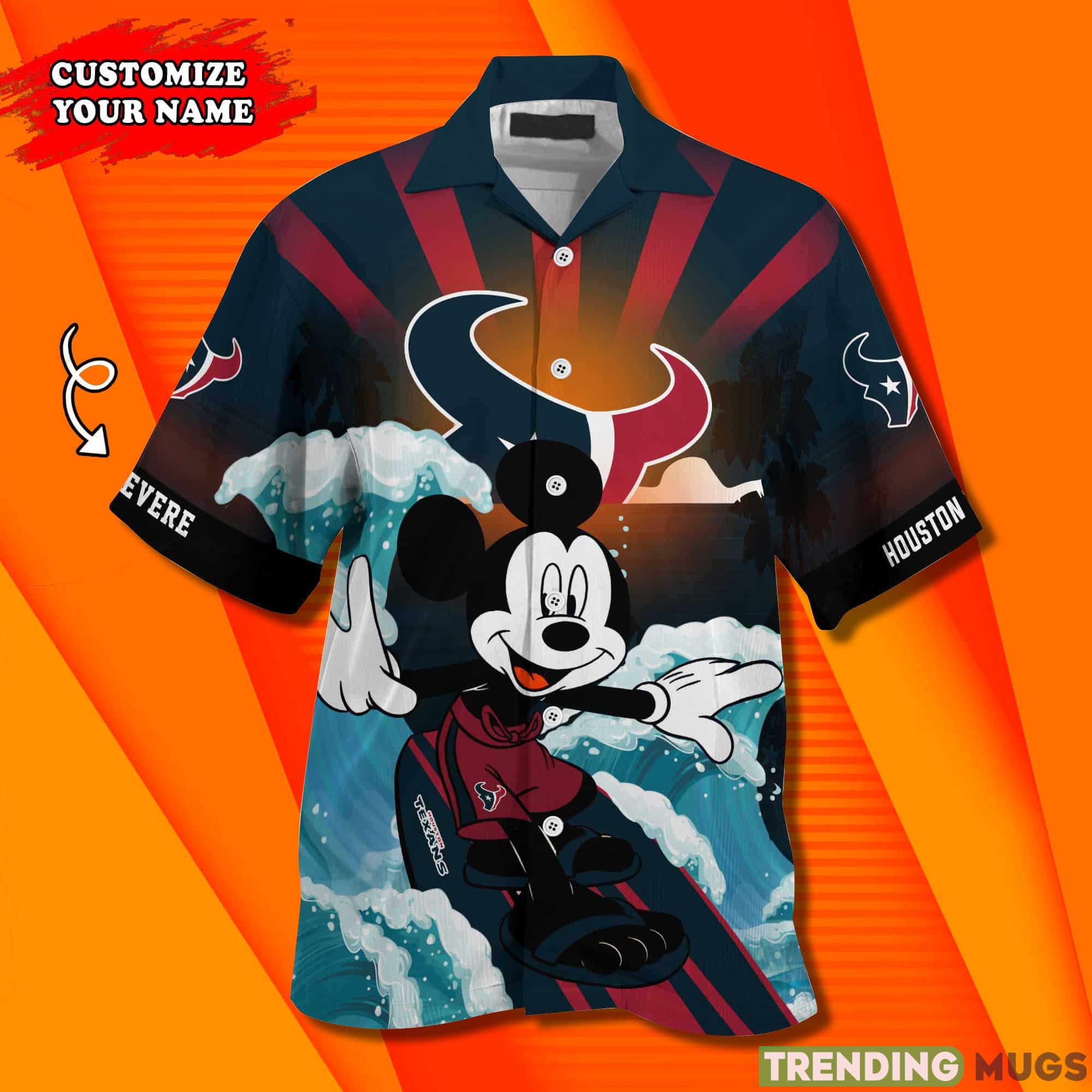 Houston Texans NFL Custom Name Hawaiian Shirt Hawaiian Shirt Houston Texans NFL Custom Name Hawaiian Shirt Hawaiian Shirt
