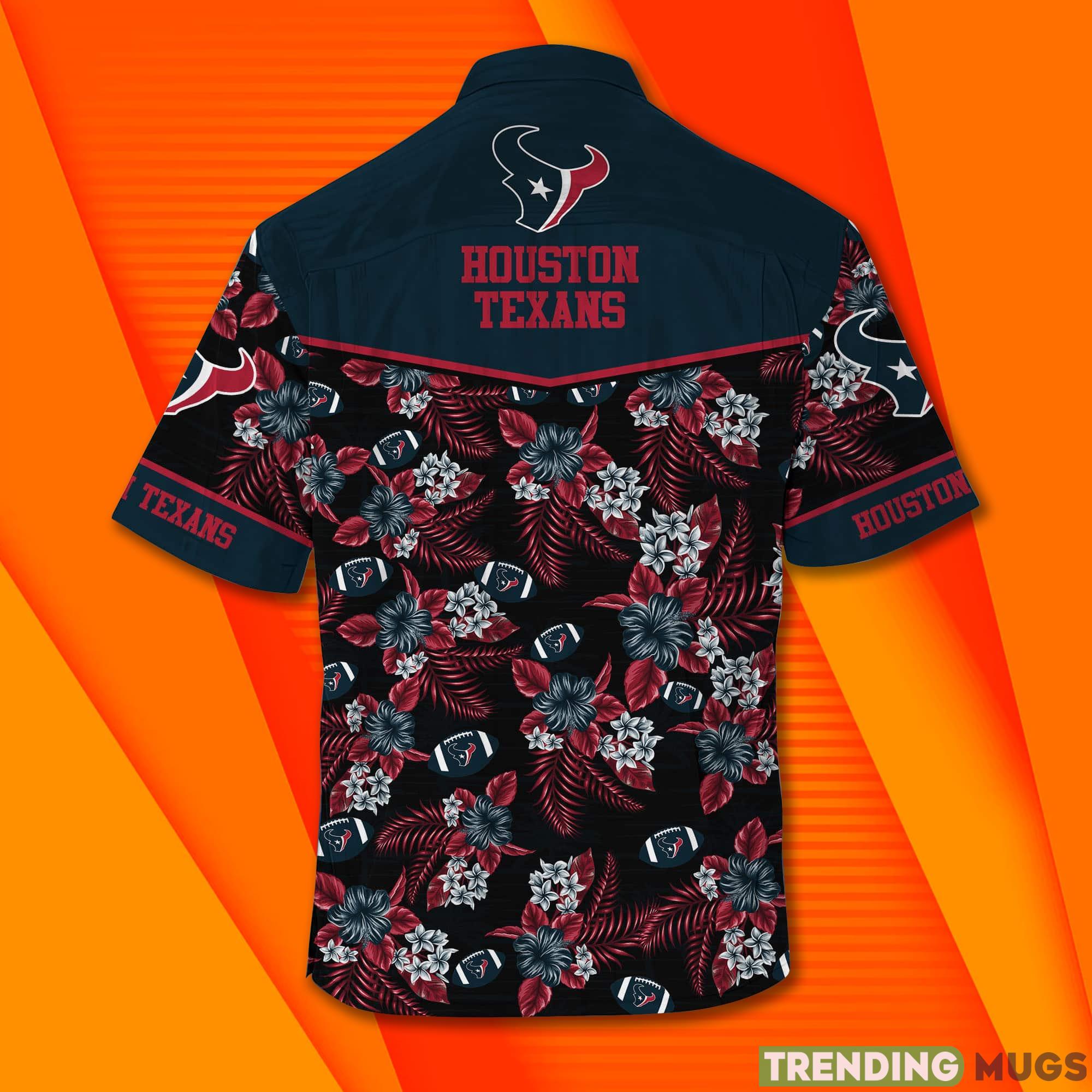 Houston Texans NFL Family & Football Short Sleeves Hawaiian Shirt Hawaiian Shirt Houston Texans NFL Family & Football Short Sleeves Hawaiian Shirt Hawaiian Shirt