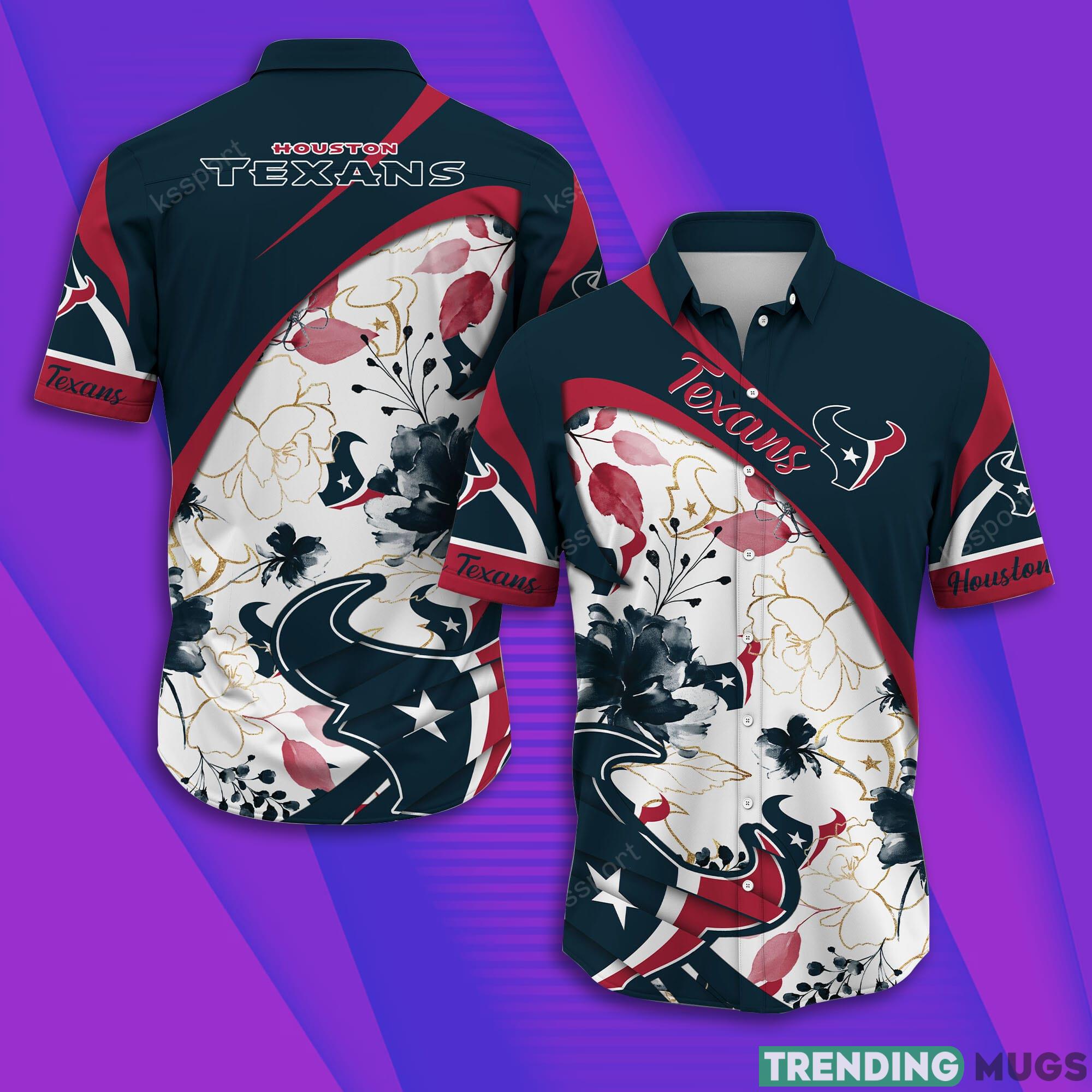Houston Texans NFL Short Sleeve Aloha Hawaiian Shirt Product Photo 1