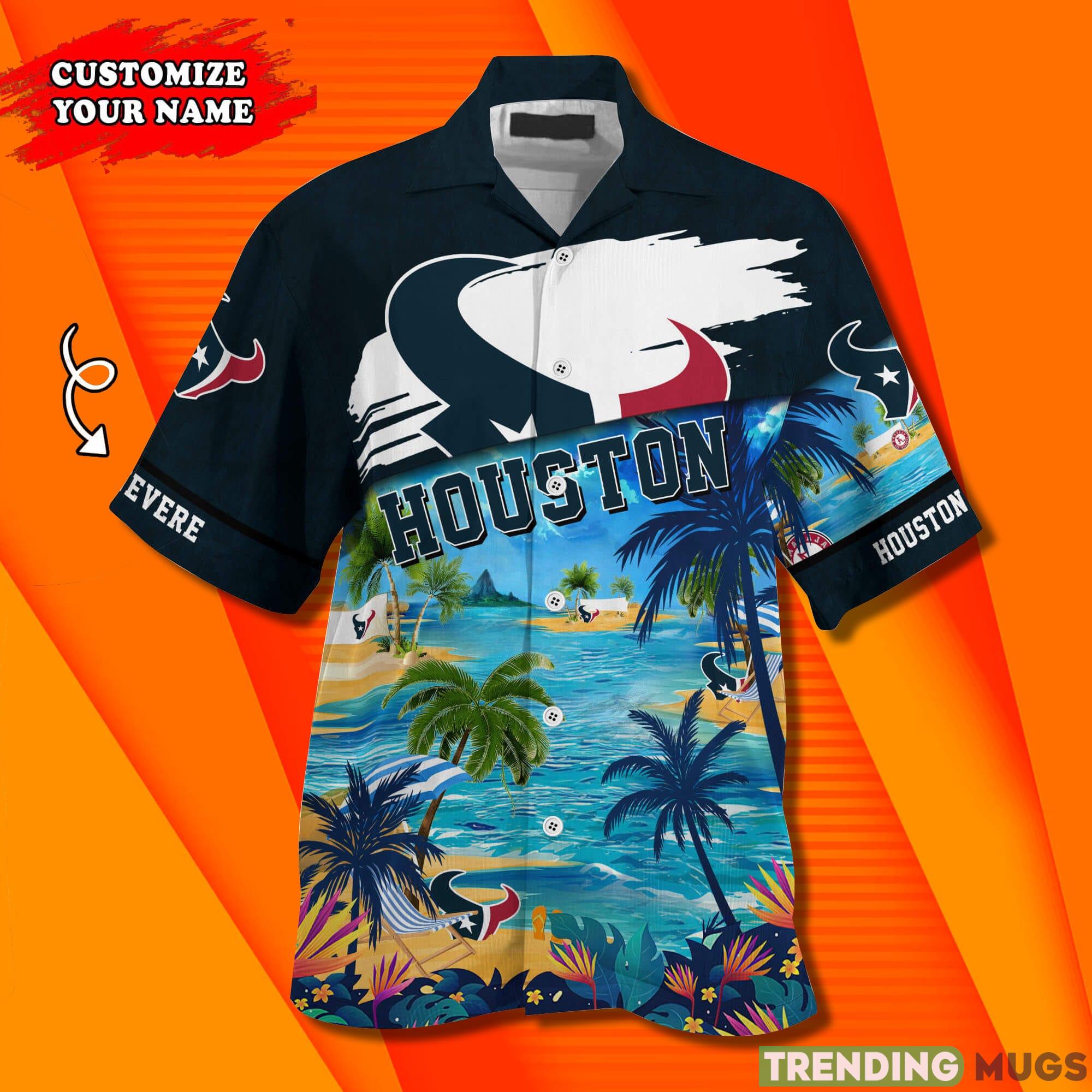 Houston Texans NFL Trending Custom Name Short Sleeves Hawaiian Shirt Hawaiian Shirt Houston Texans NFL Trending Custom Name Short Sleeves Hawaiian Shirt Hawaiian Shirt