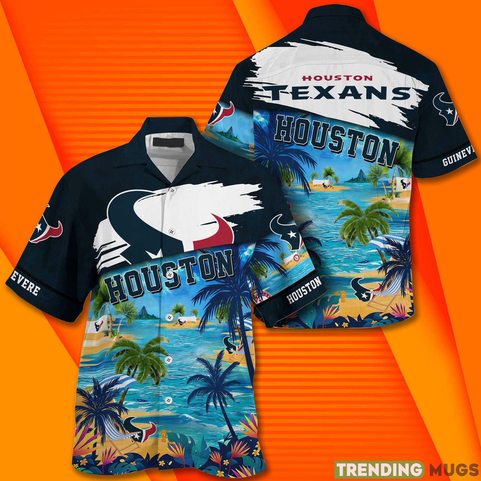 Houston Texans NFL Trending Custom Name Short Sleeves Hawaiian Shirt Product Photo 1 Houston Texans NFL Trending Custom Name Short Sleeves Hawaiian Shirt Product Photo 1