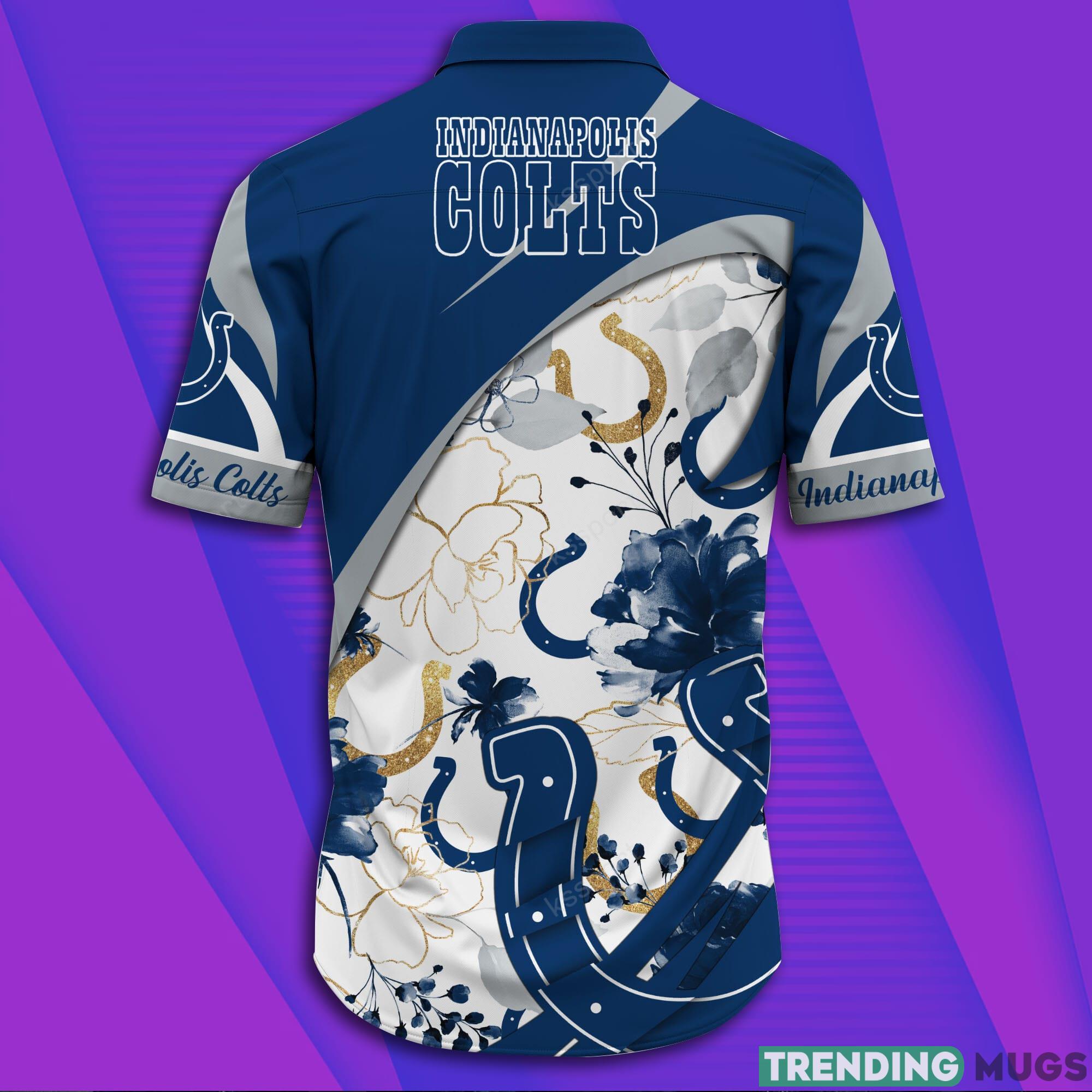 Indianapolis Colts NFL Short Sleeve Aloha Hawaiian Shirt Hawaiian Shirt Indianapolis Colts NFL Short Sleeve Aloha Hawaiian Shirt Hawaiian Shirt