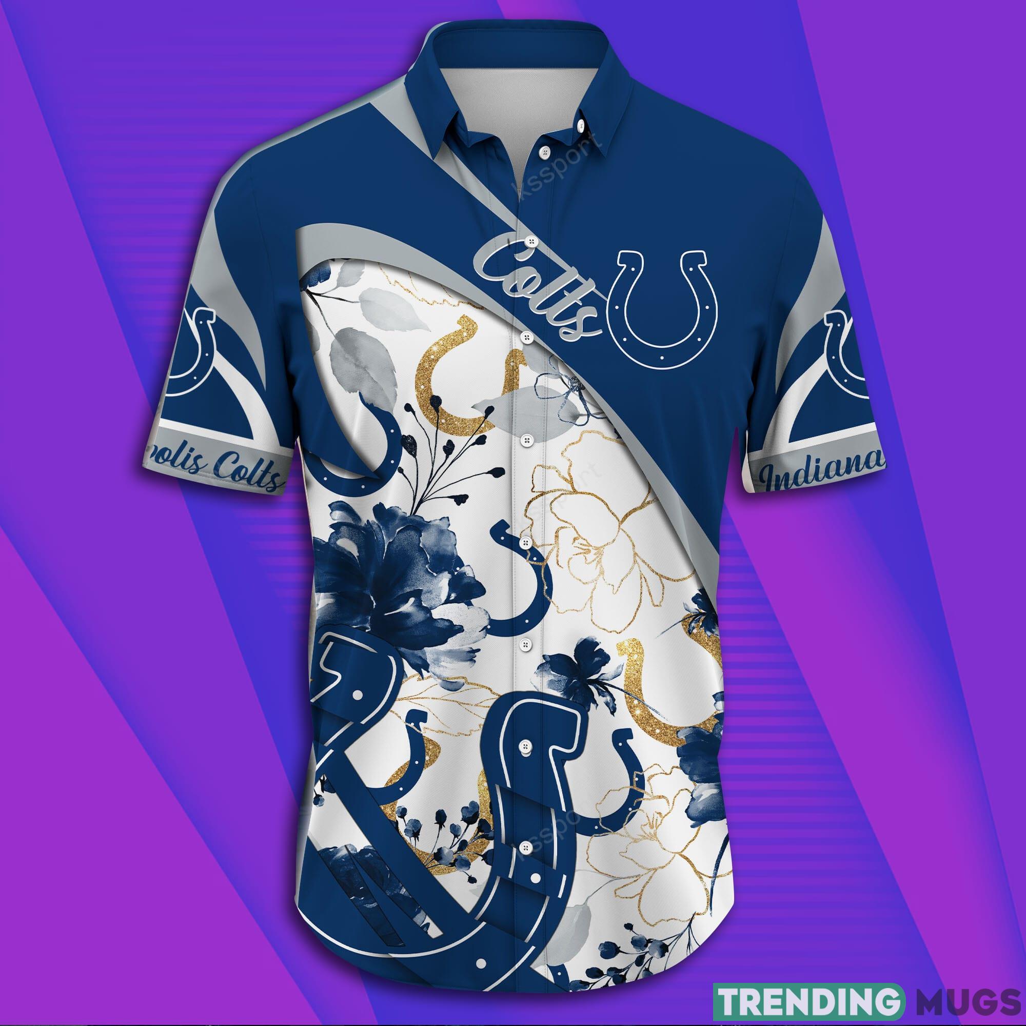 Indianapolis Colts NFL Short Sleeve Aloha Hawaiian Shirt Hawaiian Shirt Indianapolis Colts NFL Short Sleeve Aloha Hawaiian Shirt Hawaiian Shirt