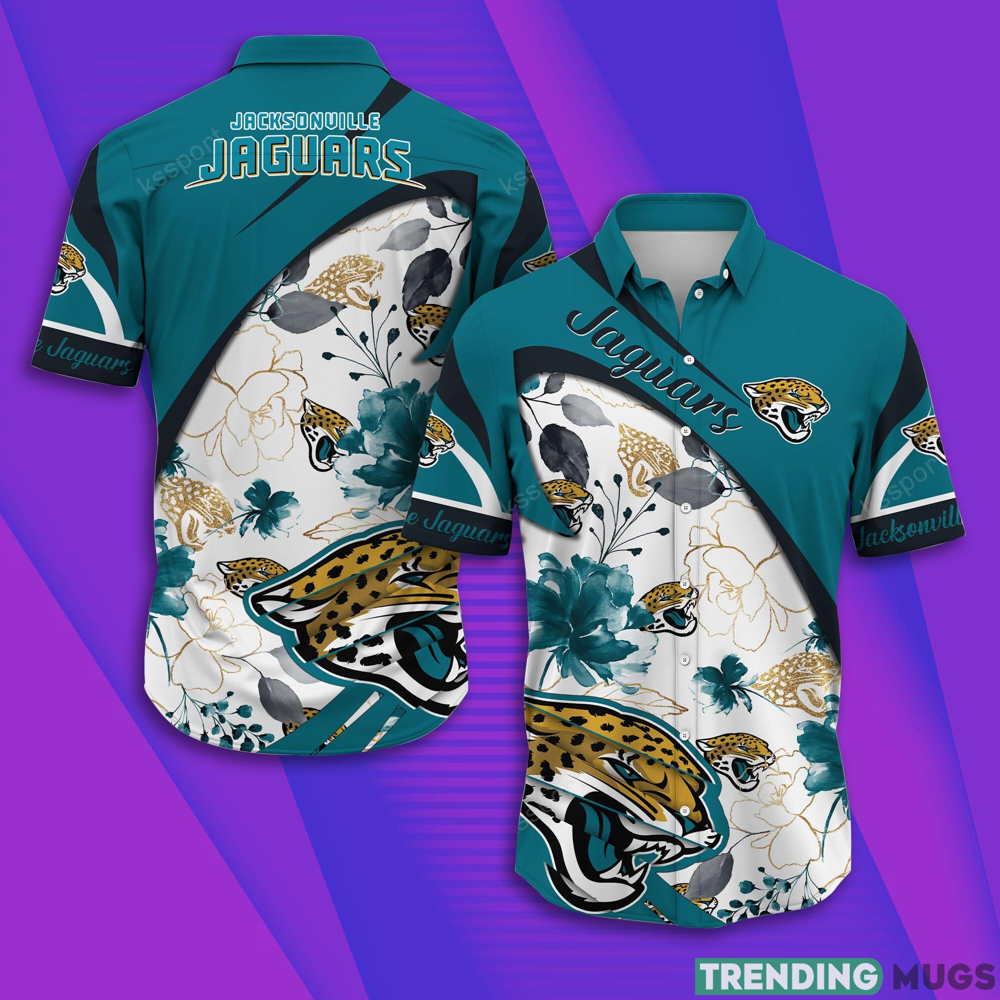 Jacksonville Jaguars NFL Short Sleeve Aloha Hawaiian Shirt Product Photo 1