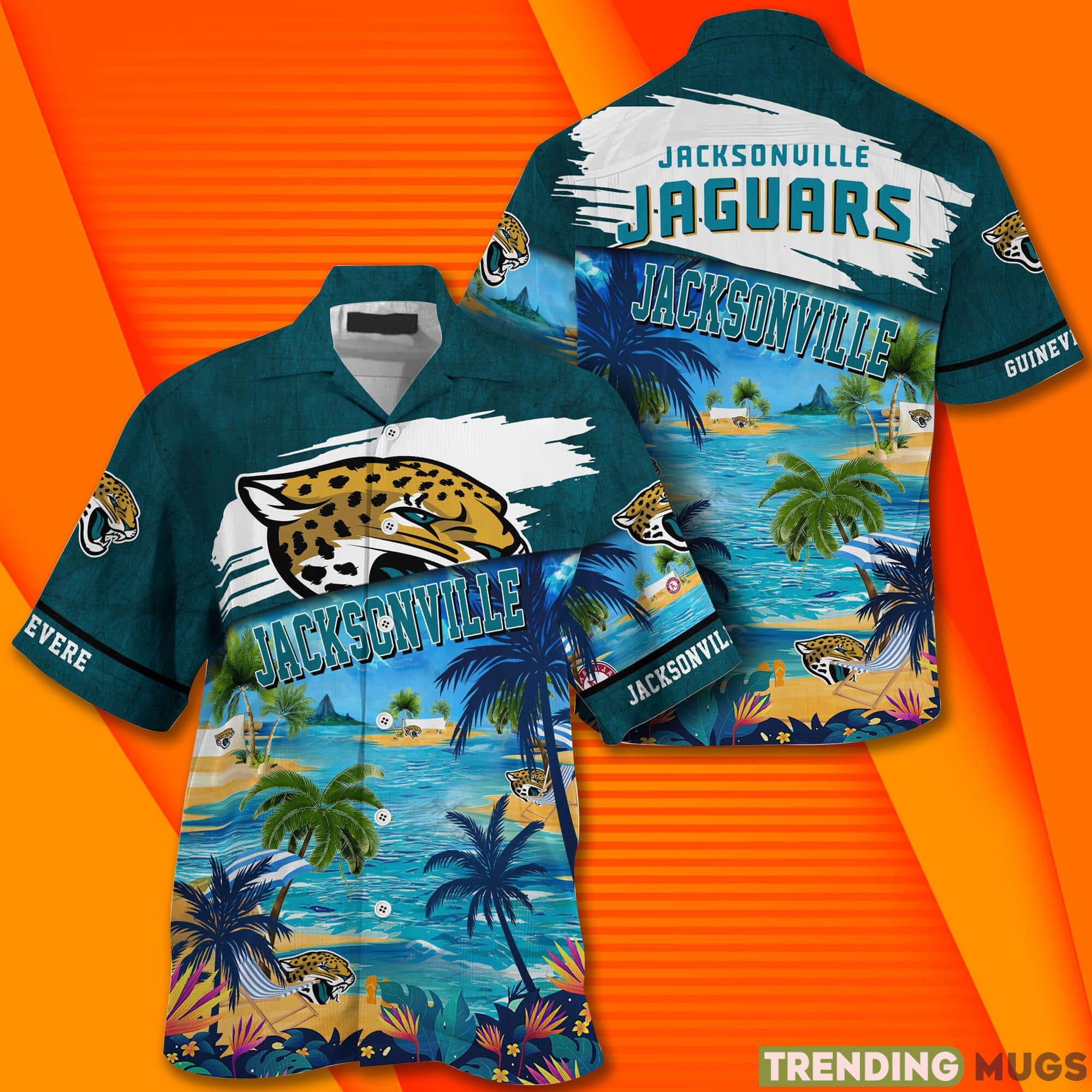 Jacksonville Jaguars NFL Trending Personalized Short Sleeves Hawaiian Shirt Product Photo 1 Jacksonville Jaguars NFL Trending Personalized Short Sleeves Hawaiian Shirt Product Photo 1