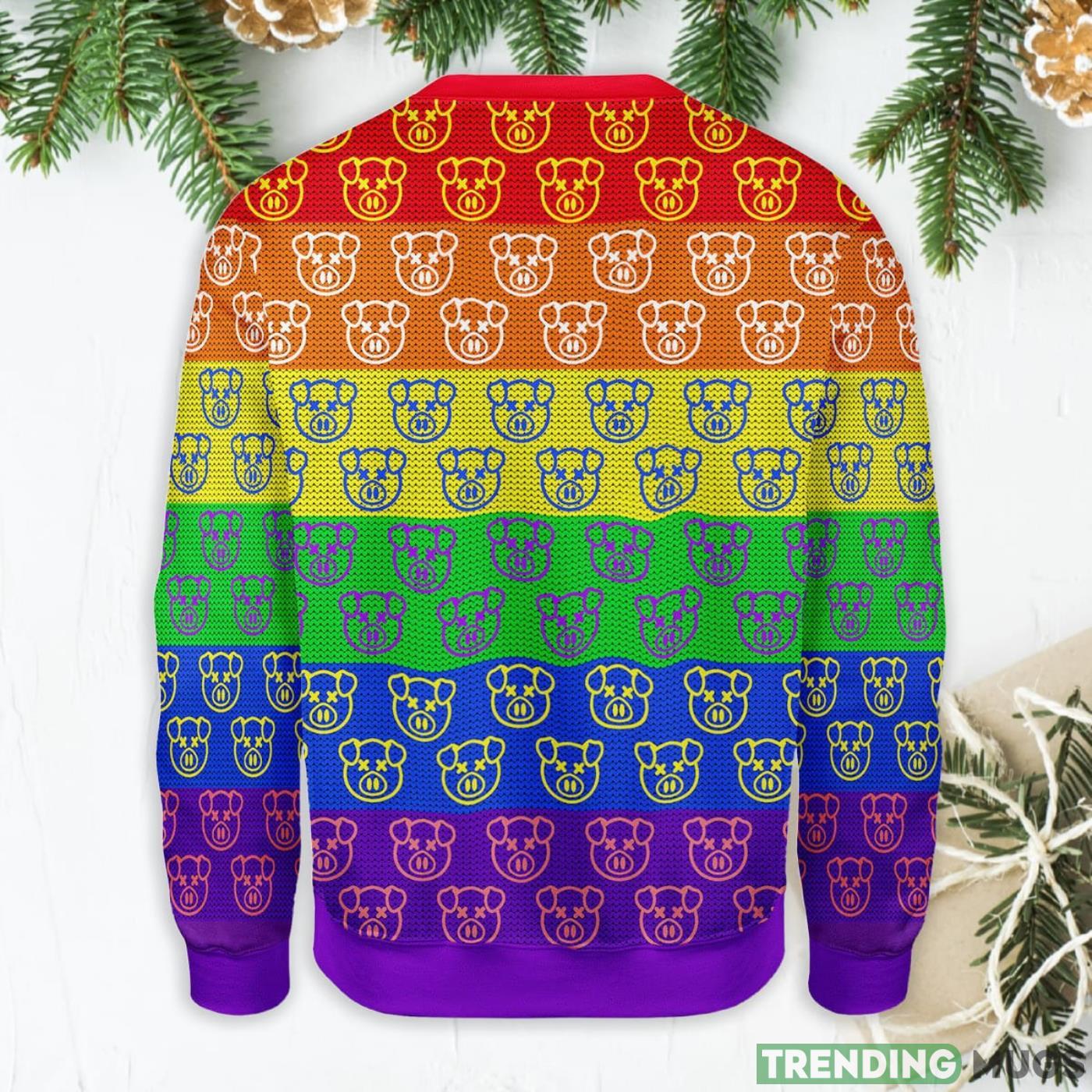 Jeffree Star Pig LGBT Ugly Christmas Sweater Sweater Jeffree Star Pig LGBT Ugly Christmas Sweater Sweater