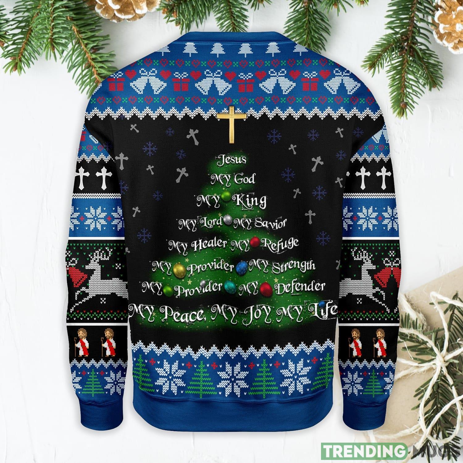 Jesus Christmas Tree Ugly Christmas Sweater Sweater Jesus Christmas Tree Ugly Christmas Sweater Sweater