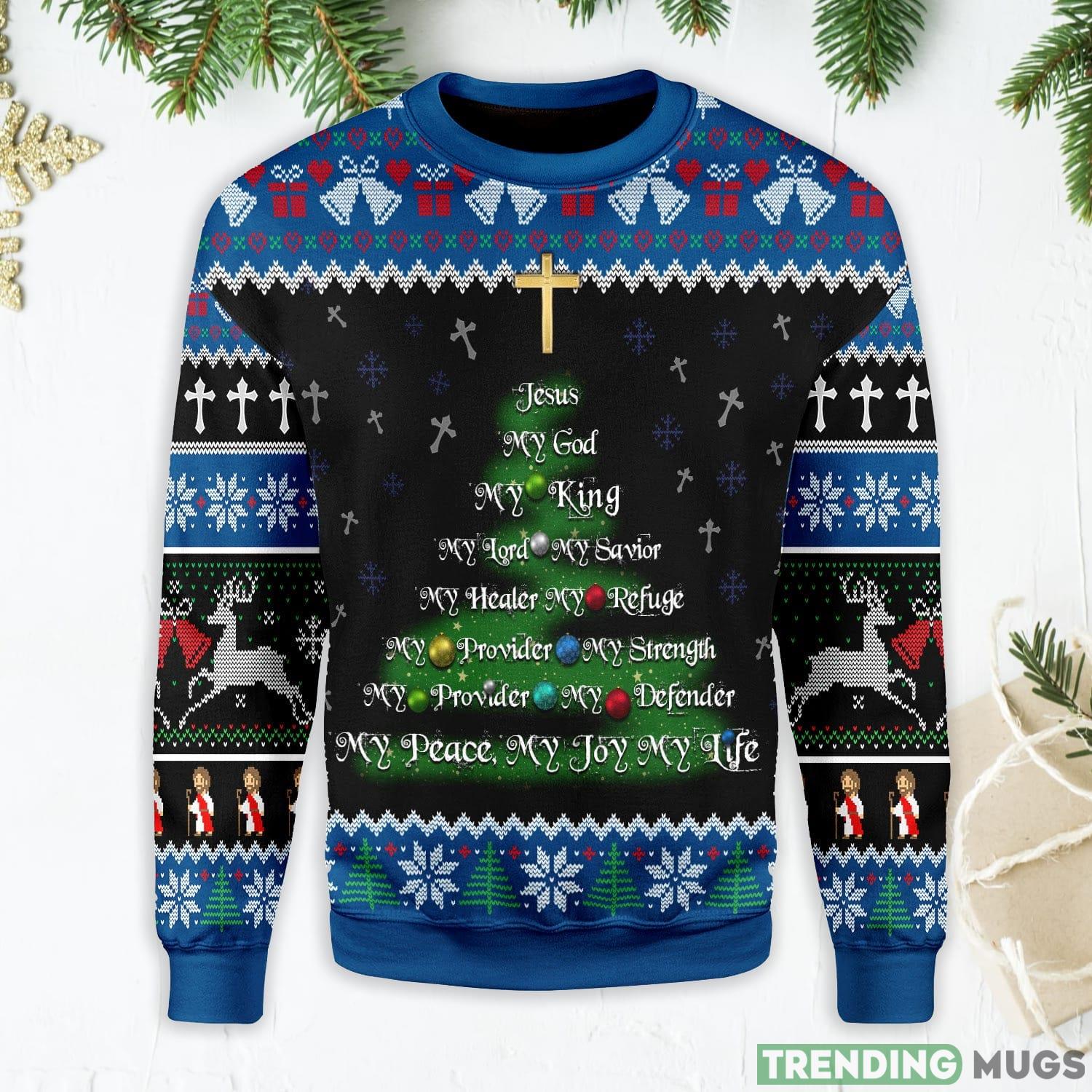 Jesus Christmas Tree Ugly Christmas Sweater Product Photo 1 Jesus Christmas Tree Ugly Christmas Sweater Product Photo 1